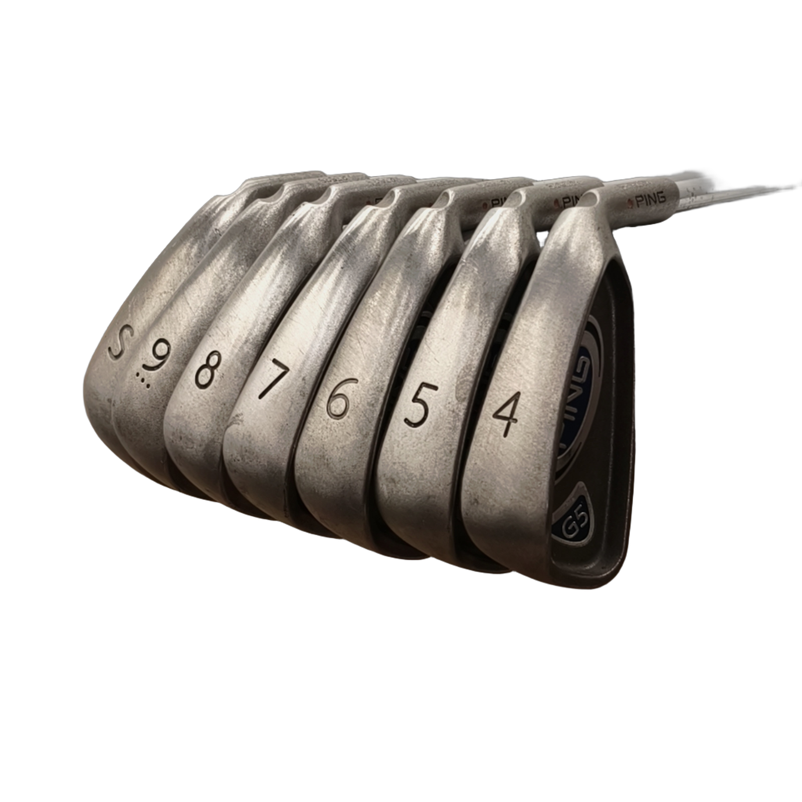 PING G5 Jernsæt / 4-9i+SW / Flex Regular / Stål [model:birefnet-general] [bg:handrolled]