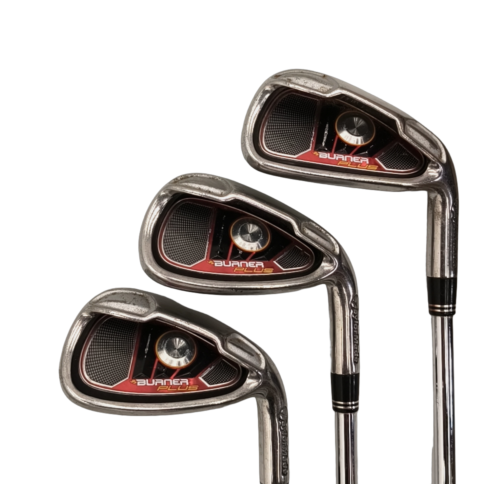 TaylorMade Burner+ Jernsæt / 4-PW+AW+SW / Flex Uniflex / Stål [model:birefnet-general] [bg:handrolled]