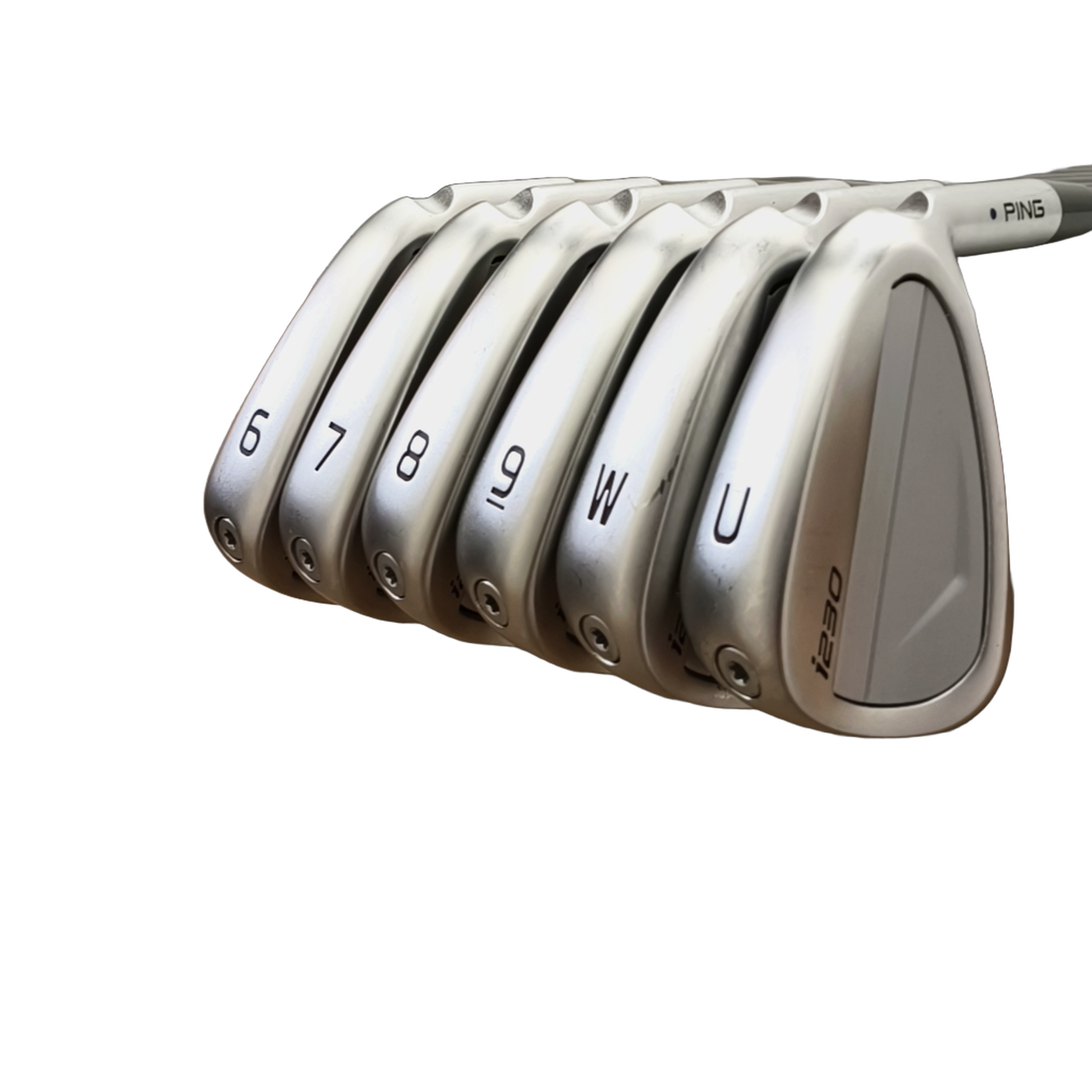 PING i230 Jernsæt / 6-PW+GW / Flex Regular / Grafit [model:birefnet-general] [bg:handrolled]