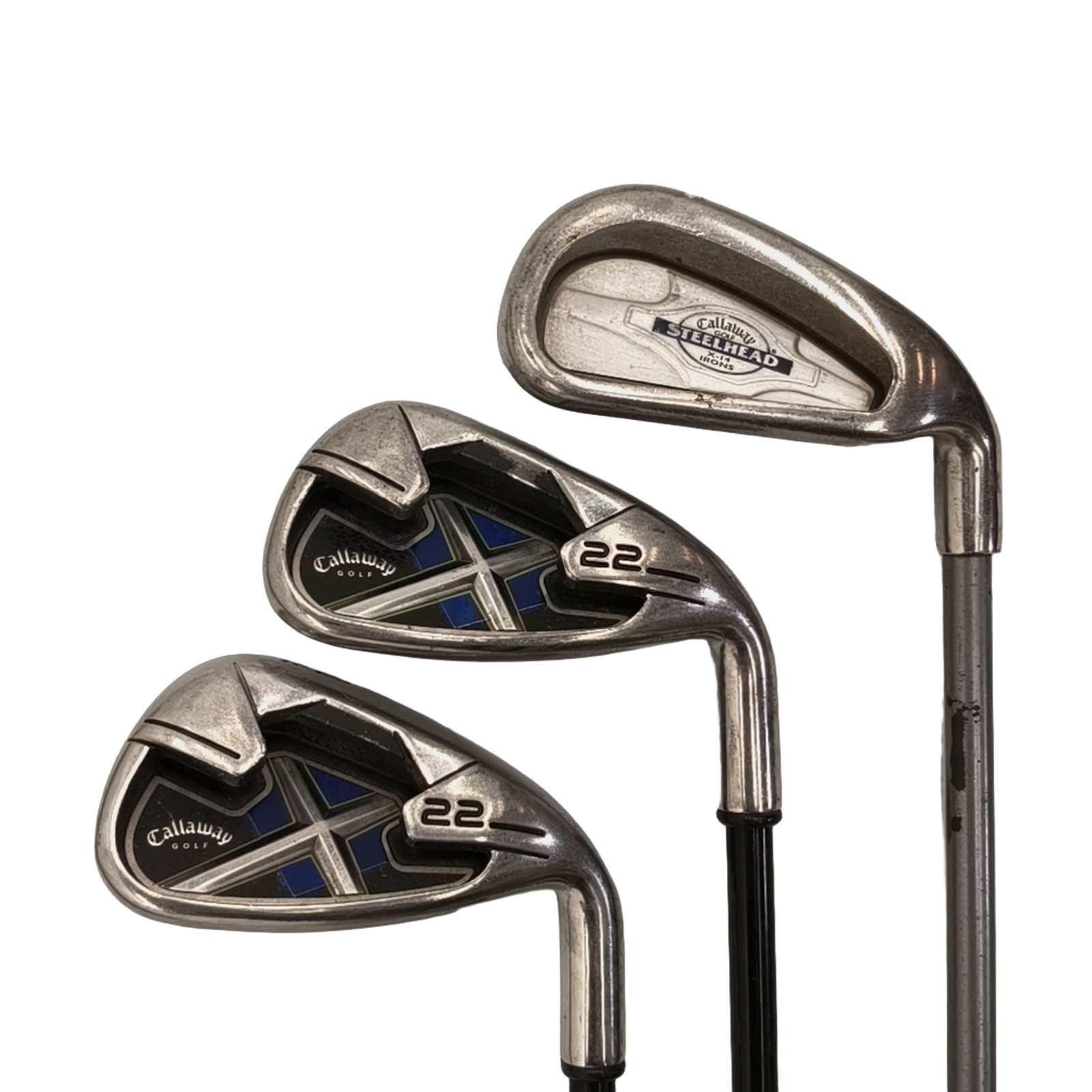 Callaway X22 Eisenset / 5-PW / Flex Stiff / Graphit [model:birefnet-general] [bg:handrolled]