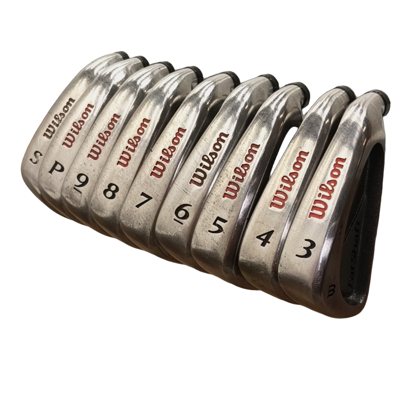 Wilson Fatshaft Juego de hierros / 3-PW+SW / Flex Regular / Acero [model:birefnet-general] [bg:handrolled]