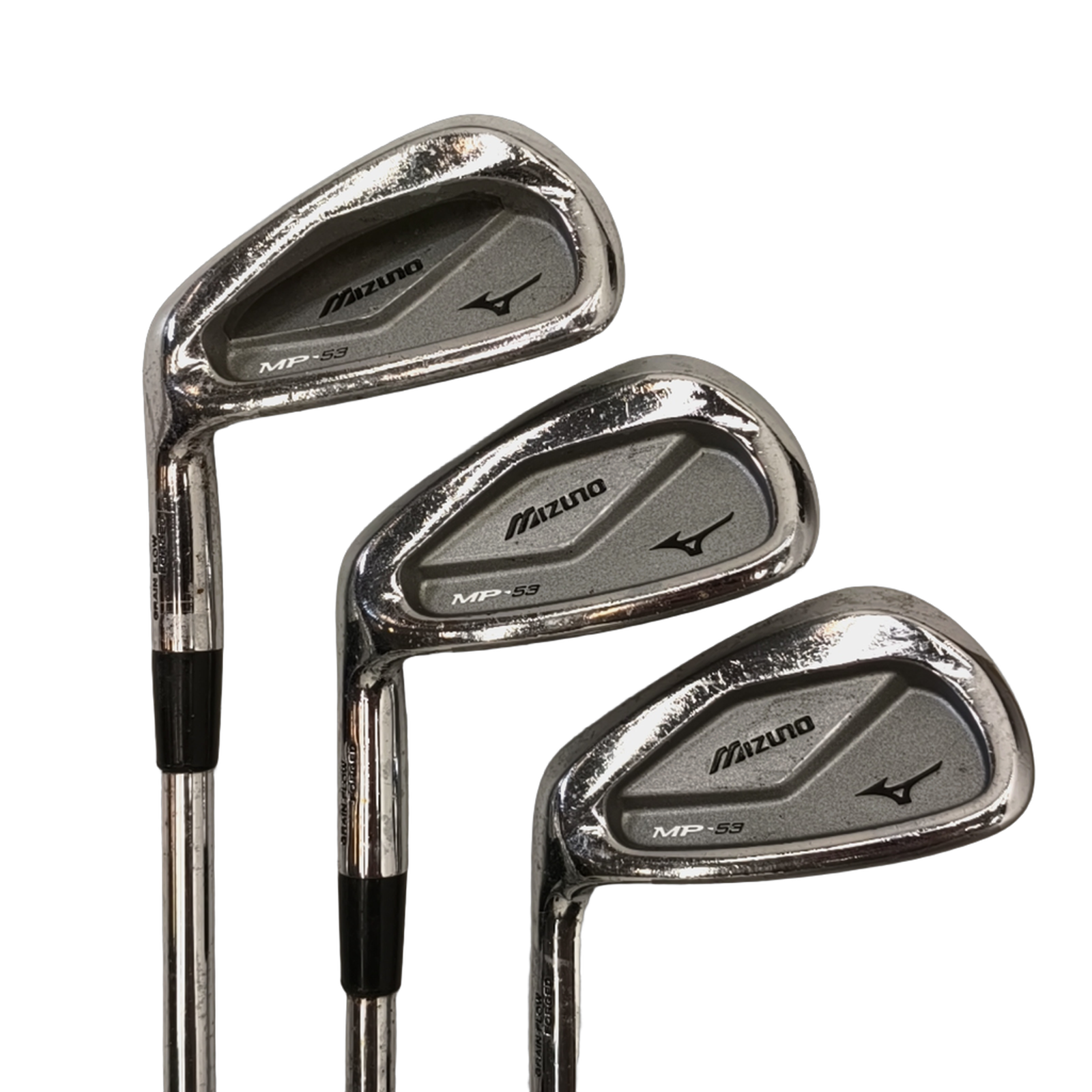 Venstre Mizuno Mp-53 Jernsæt / 4-PW / Flex Regular / Stål [model:birefnet-general] [bg:handrolled]