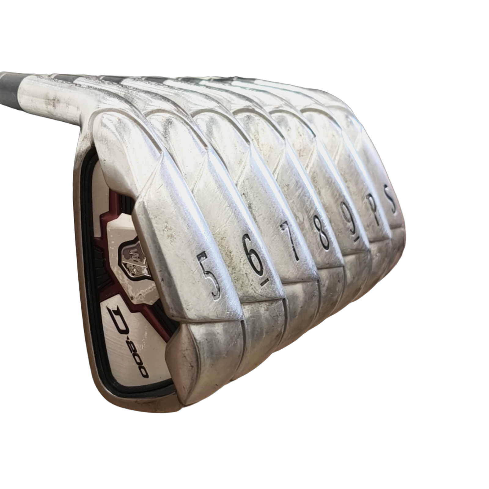 Venstre Wilson D200 Jernsæt / 5-PW+SW / Flex Regular / Grafit [model:birefnet-general] [bg:handrolled]