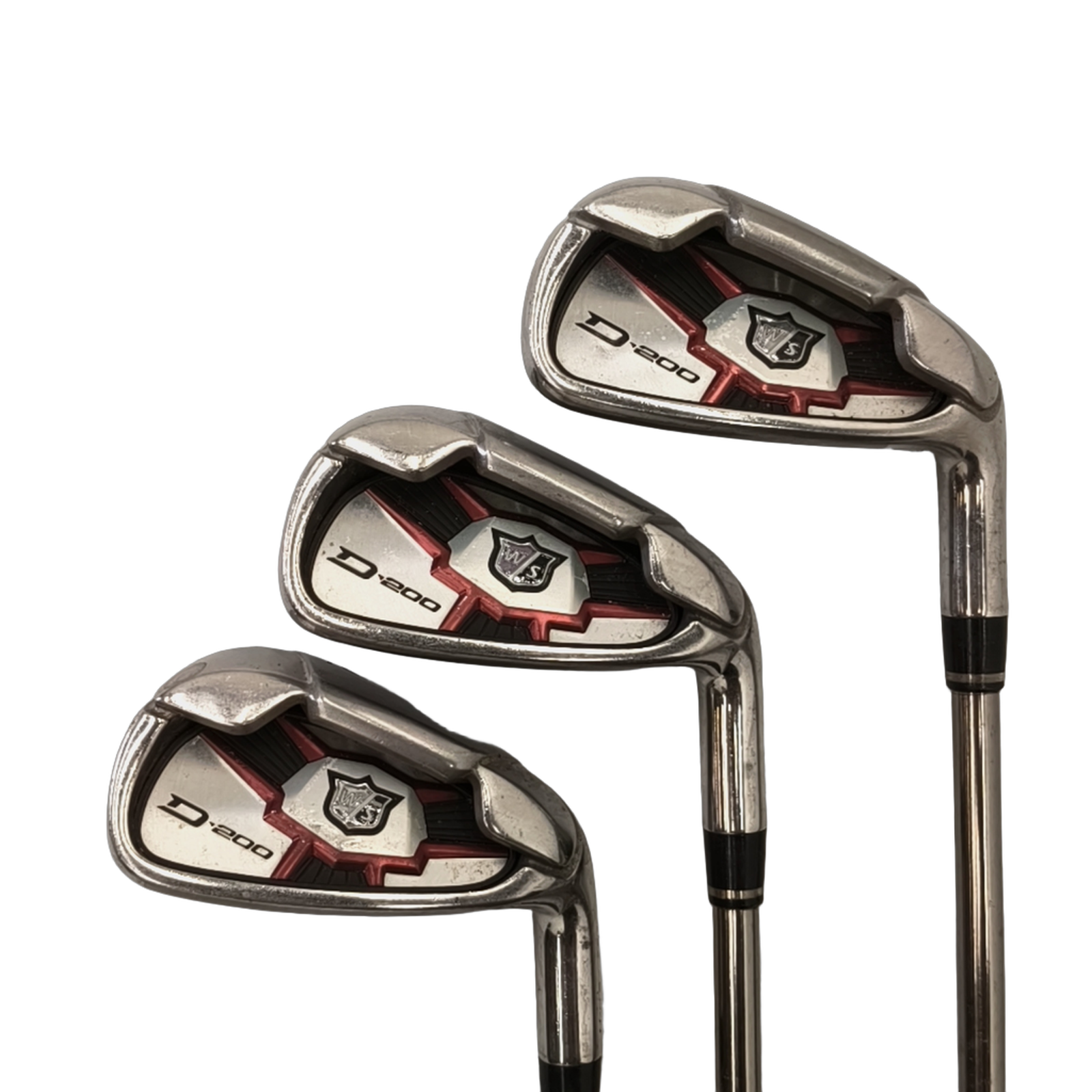 Wilson D200 Jernsæt / 7-PW+SW / Flex Regular / Grafit [model:birefnet-general] [bg:handrolled]