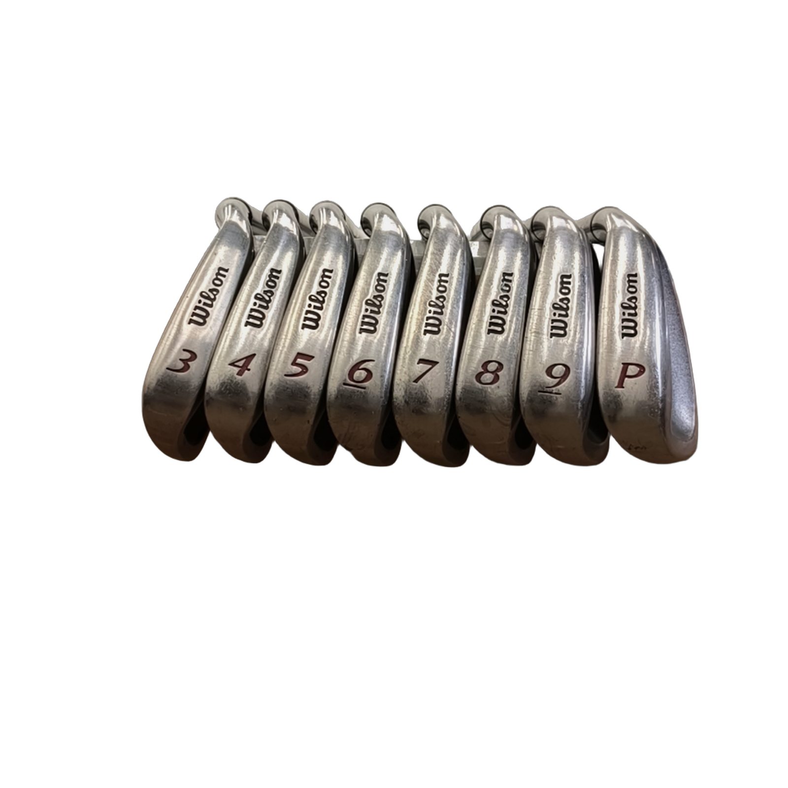 Wilson Deep Red Jernsæt / 3-PW / Flex Regular / Grafit [model:birefnet-general] [bg:handrolled]