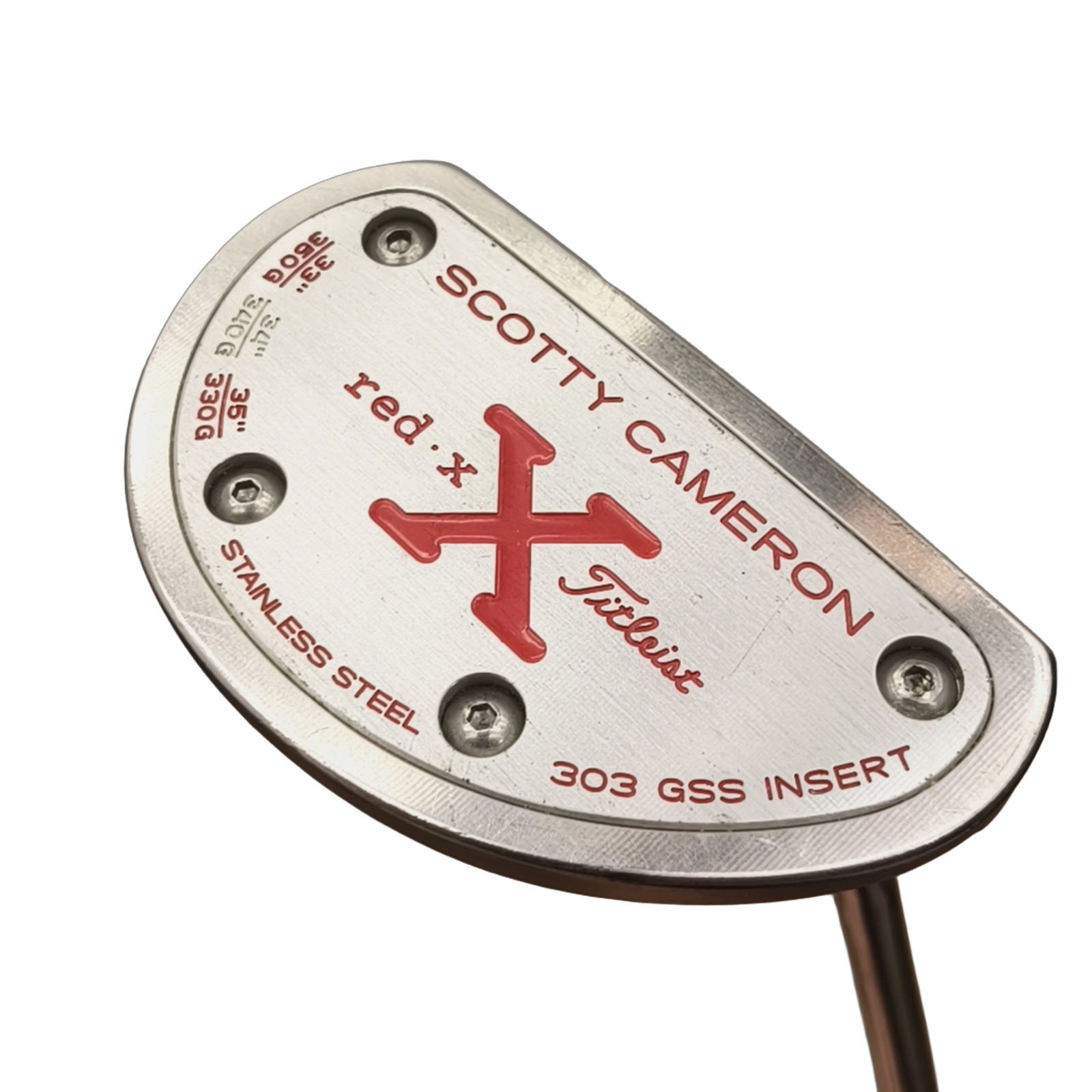 Titleist Scotty Cameron RED X Putter / 34" [model:birefnet-general] [bg:handrolled]