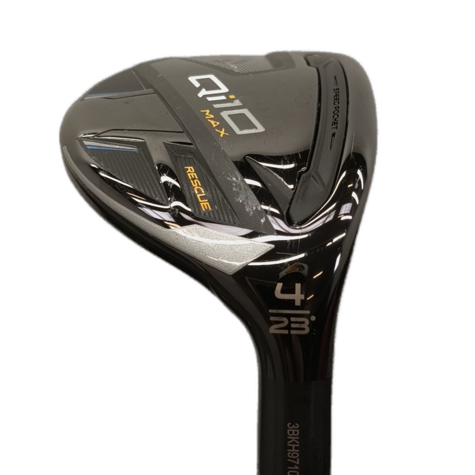 TaylorMade Qi10 MAX Hybrid / Flex A-flex / #4/23 [model:silueta] [bg:handrolled]