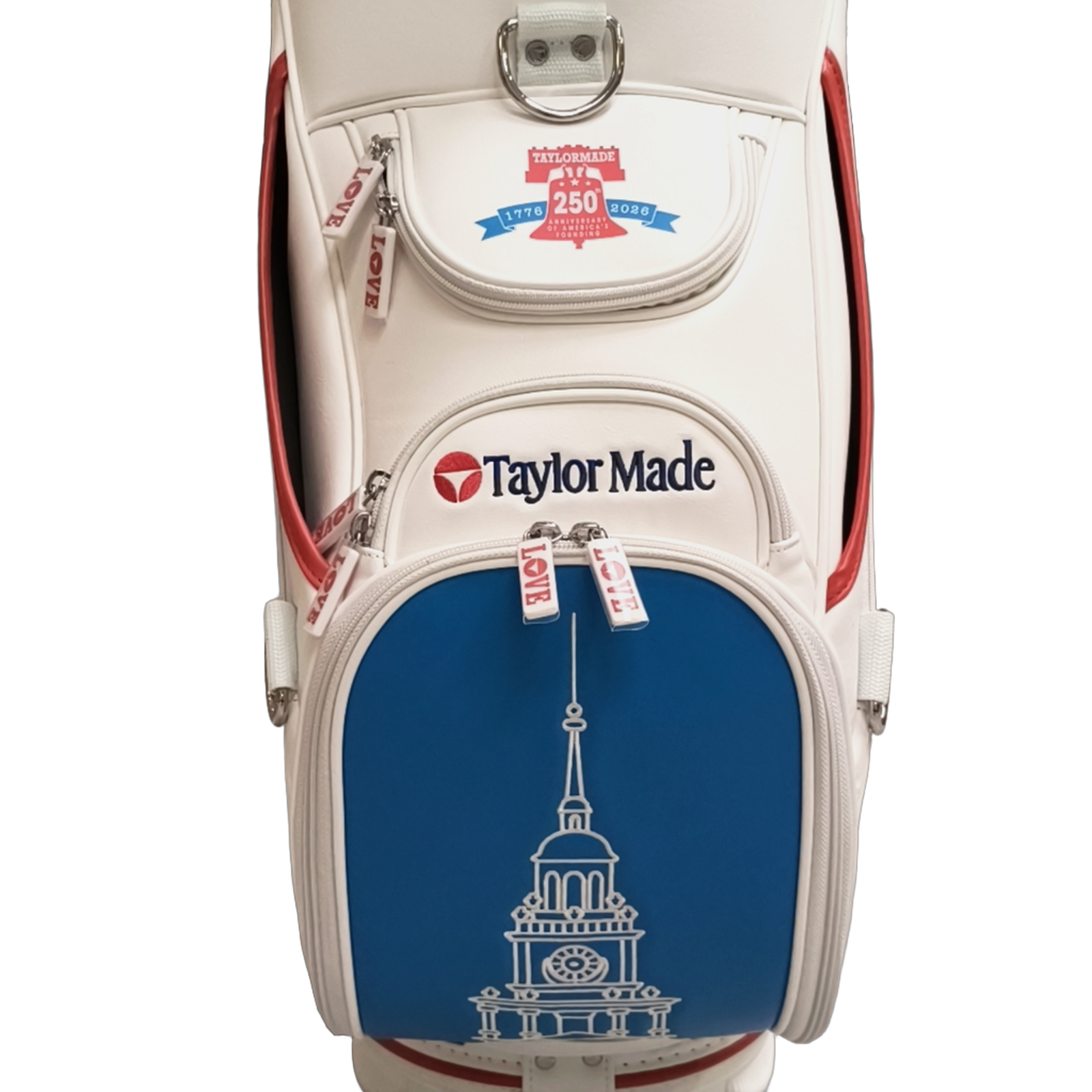 TaylorMade Liberty Lines Golf Bag / 6-Rum / Hvid [model:birefnet-general] [bg:handrolled]