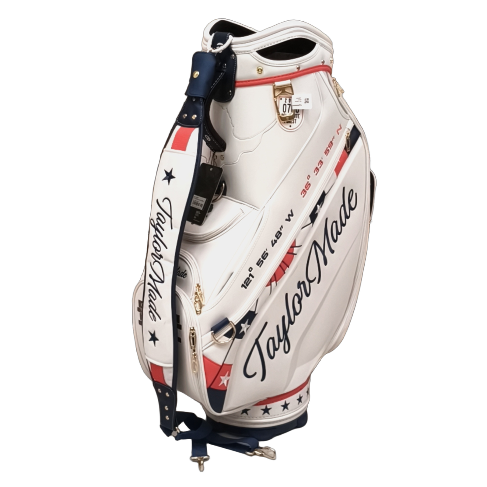 TaylorMade Women's US Open 2023 Staff Golf Bag / 6-Rum / Hvid [model:birefnet-general] [bg:handrolled]