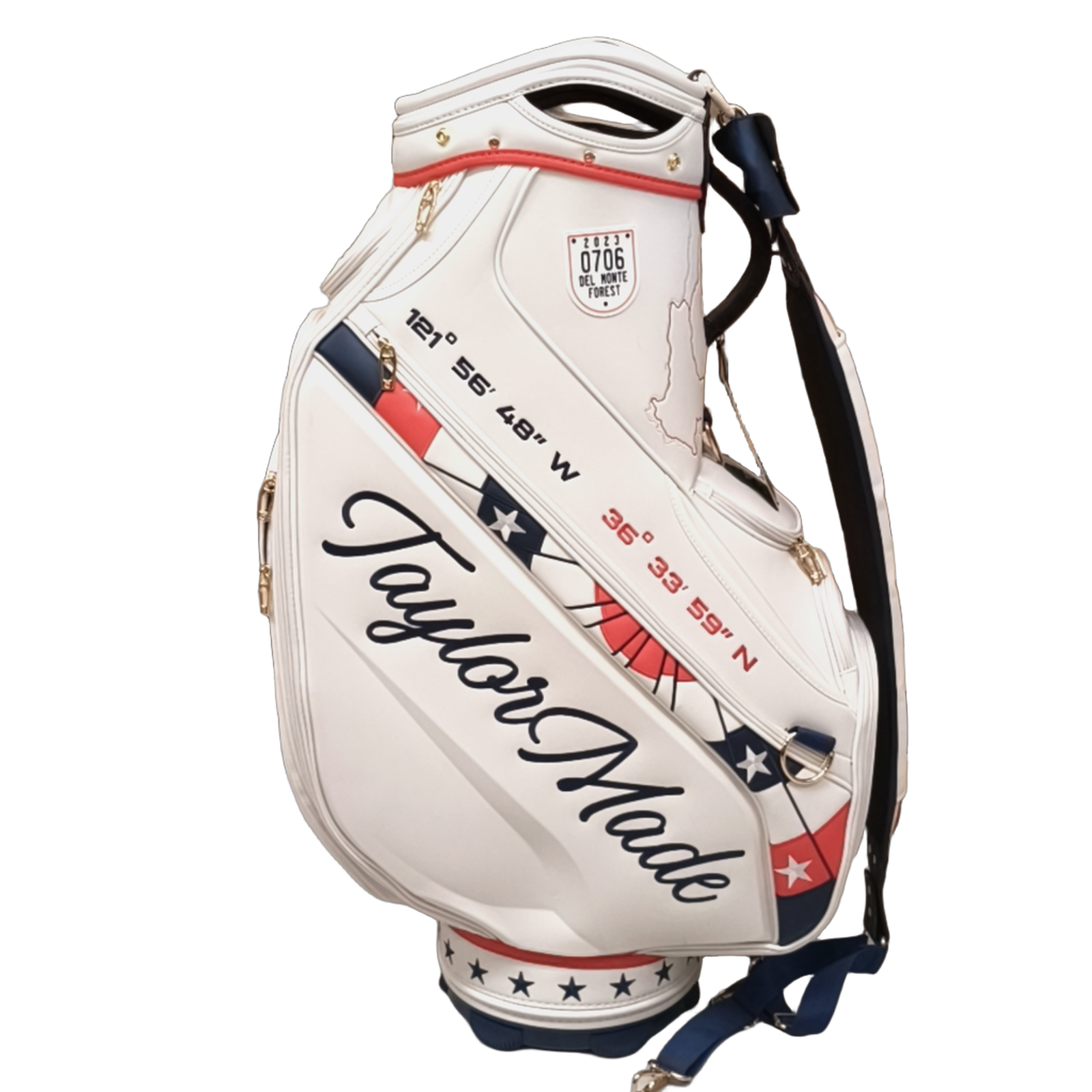TaylorMade Women's US Open 2023 Staff Golf Bag / 6-Rum / Hvid [model:birefnet-general] [bg:handrolled]