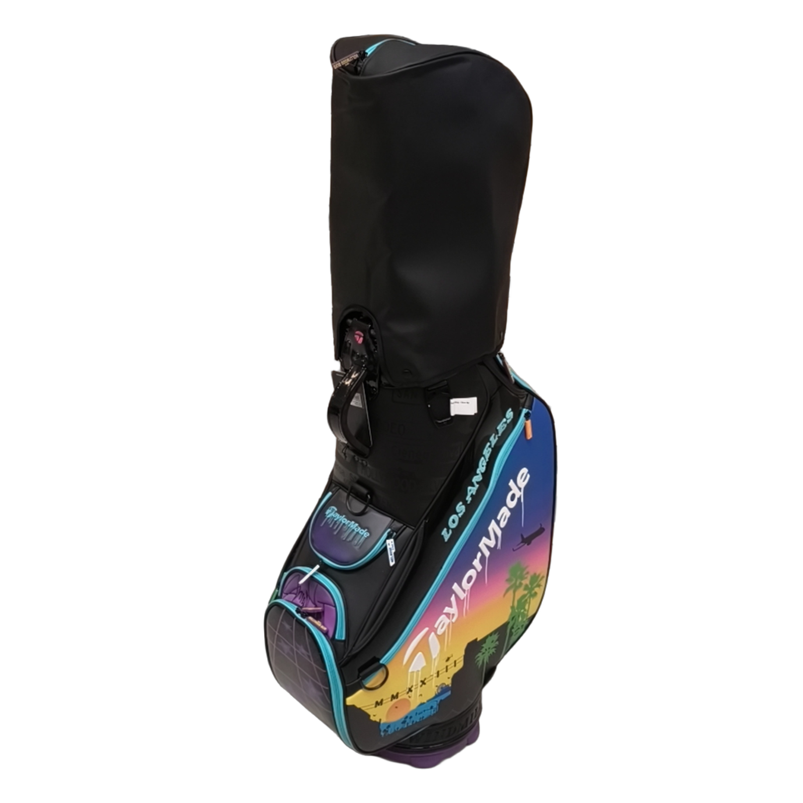 TaylorMade Los Angeles - Summer Commemorative 2023 Staff Golf Bag / 6-Rum / Sort [model:birefnet-general] [bg:handrolled]