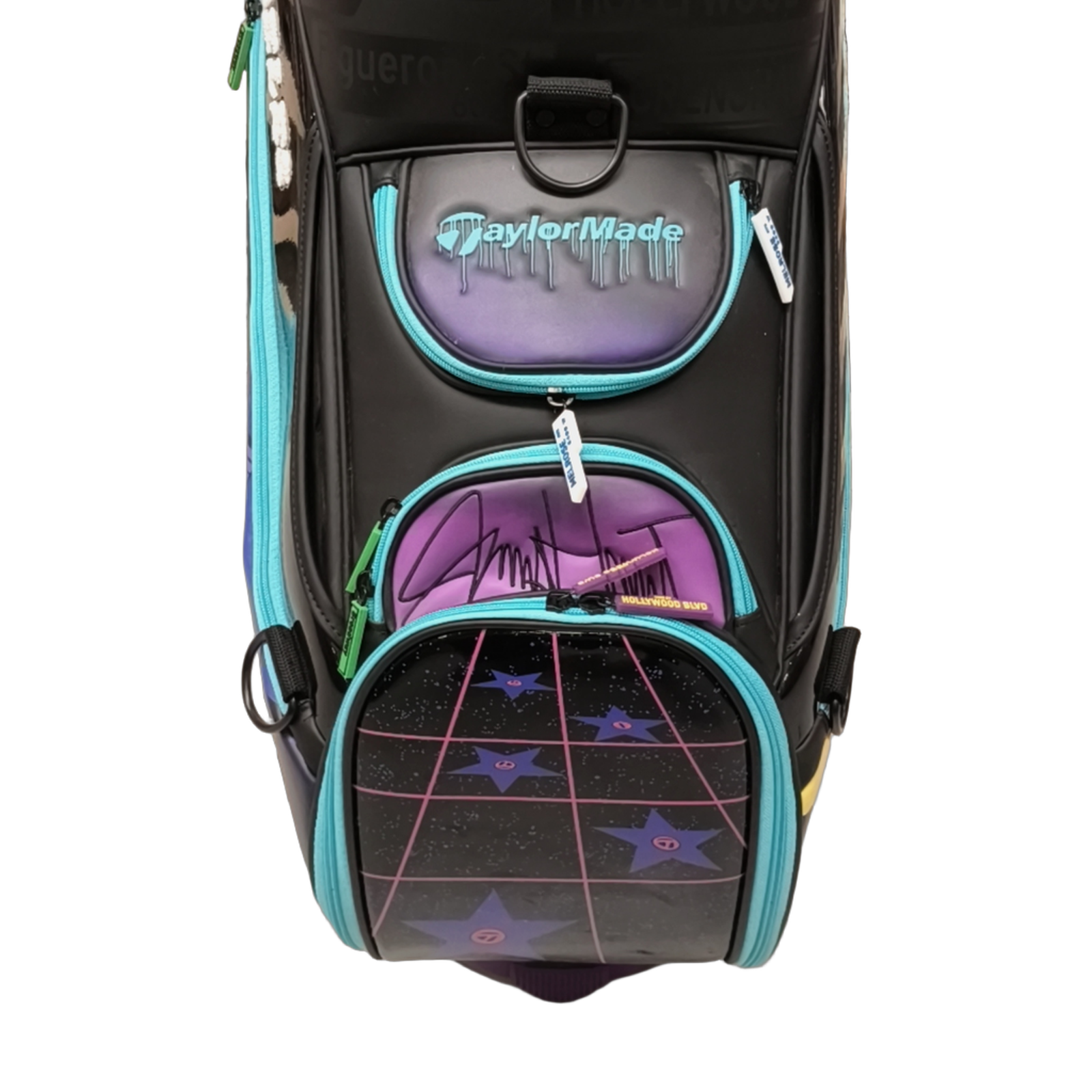 TaylorMade Los Angeles - Summer Commemorative 2023 Staff Golf Bag / 6-Rum / Sort [model:birefnet-general] [bg:handrolled]