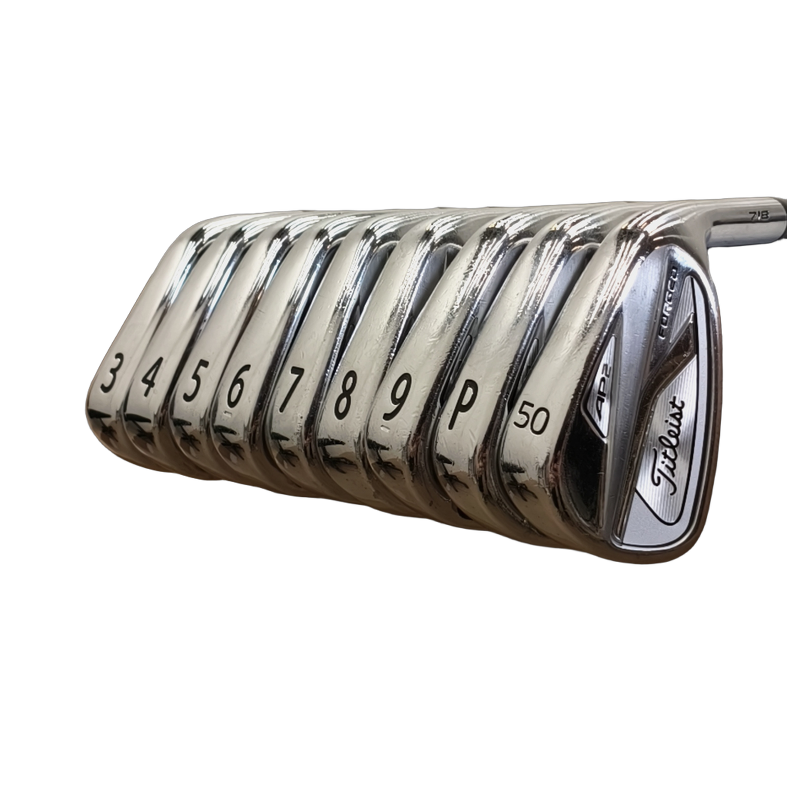 Titleist AP2 718 Forged Jernsæt / 3-PW+GW / Flex Regular / Stål [model:birefnet-general] [bg:handrolled]