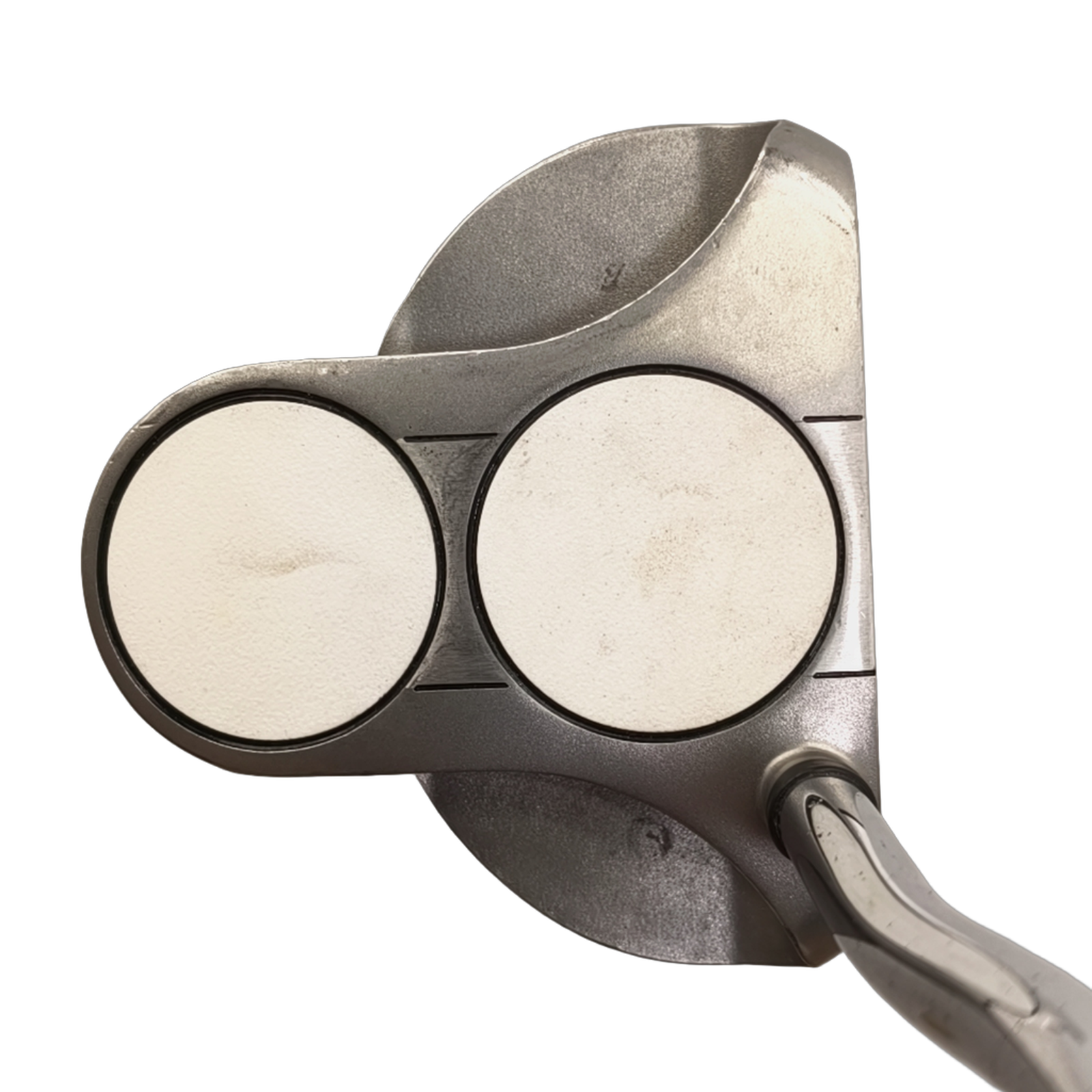 Vänster Odyssey White Steel 2-Ball Putter / 35" [model:birefnet-general] [bg:handrolled]