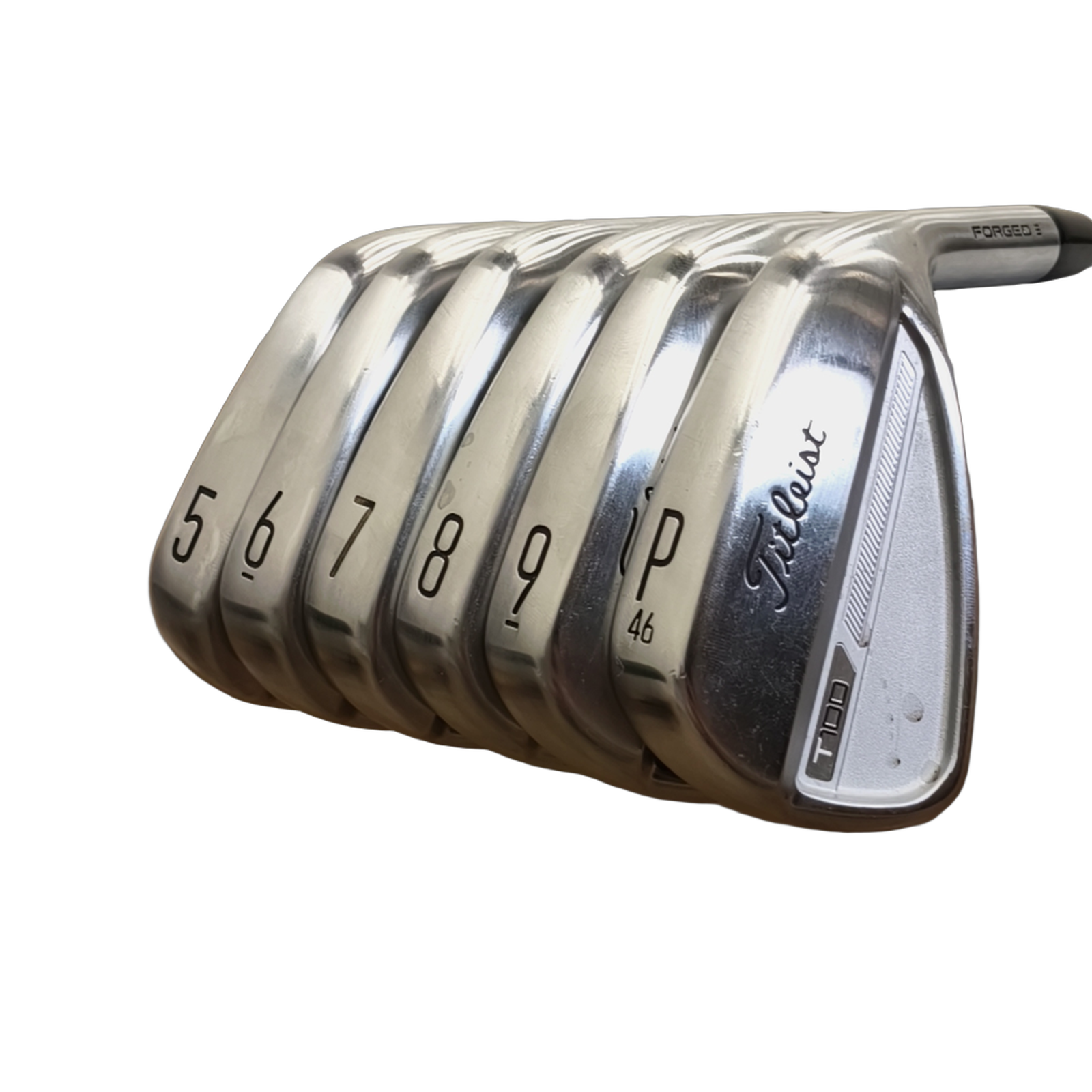 Titleist T100 Gen. 3 Jernsæt / 5-PW / Flex Stiff / Stål [model:birefnet-general] [bg:handrolled]