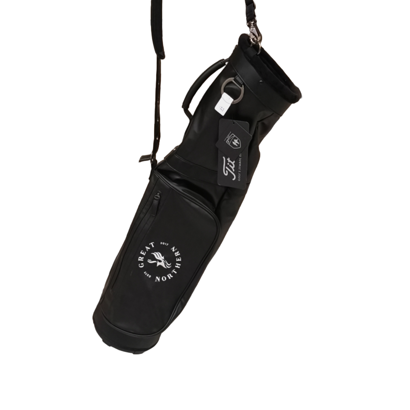 Titleist LinksLegend Carry Golf Bag / 2-Rum / Sort [model:birefnet-general] [bg:handrolled]