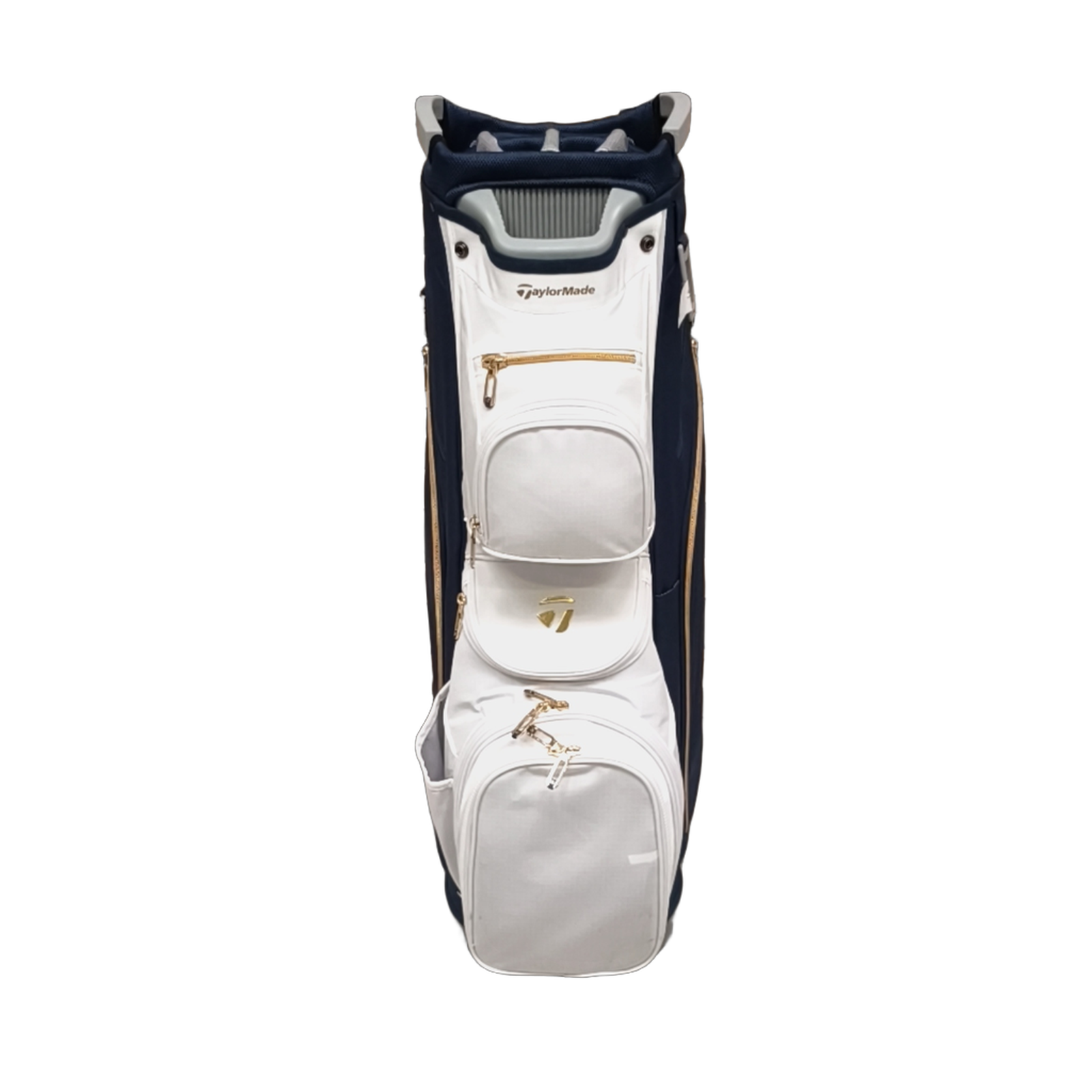 TaylorMade Kalea Gold Golf Bag / 14-Rum / Navy [model:birefnet-general] [bg:handrolled]
