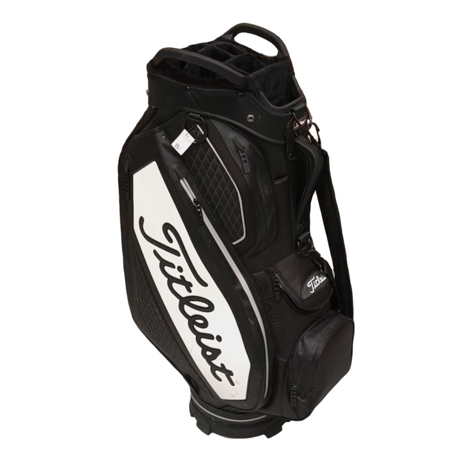 Titleist Premium StaDry Cart Golf Bag / 15-Rum / Sort [model:birefnet-general] [bg:handrolled]