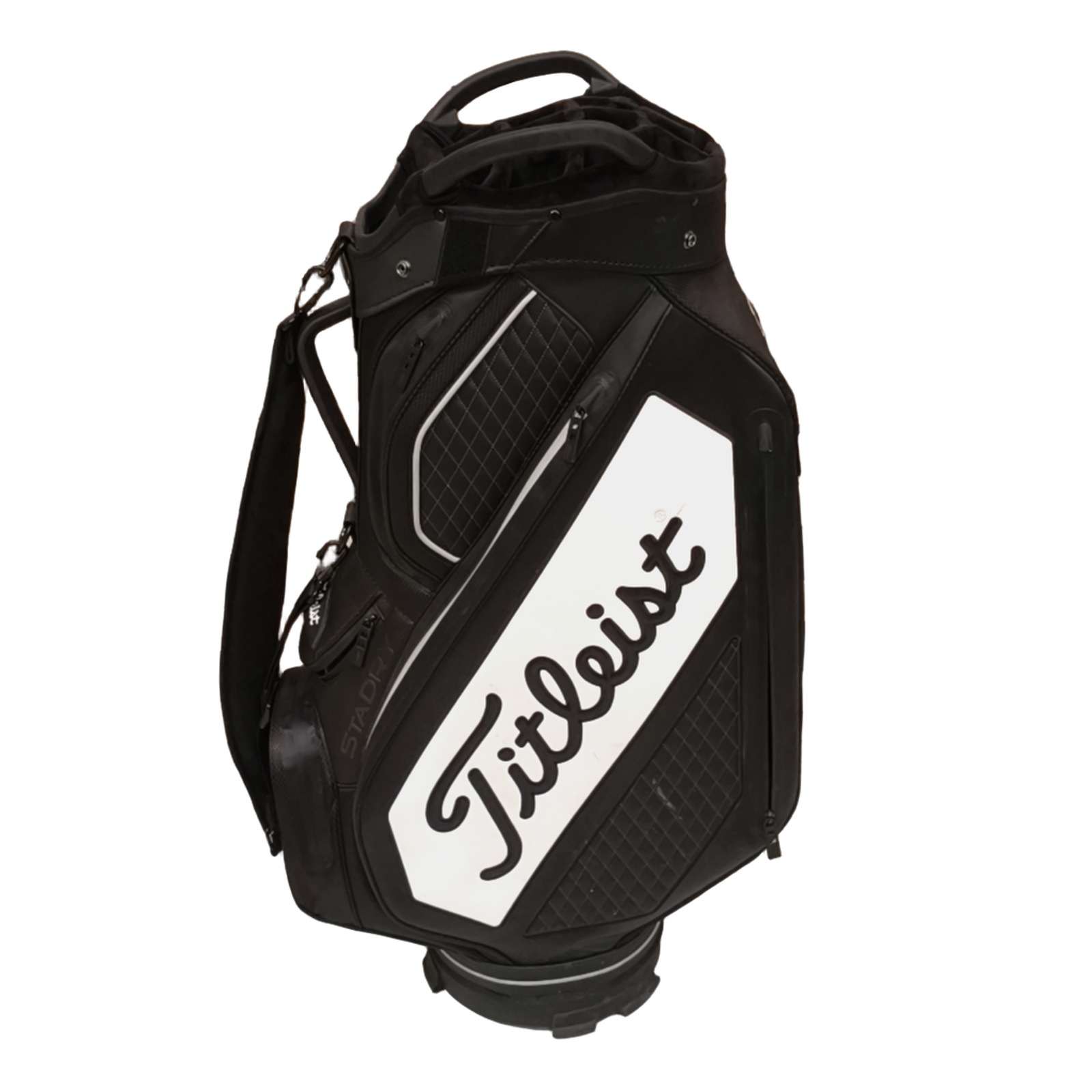 Titleist Premium StaDry Cart Golf Bag / 15-Rum / Sort [model:birefnet-general] [bg:handrolled]