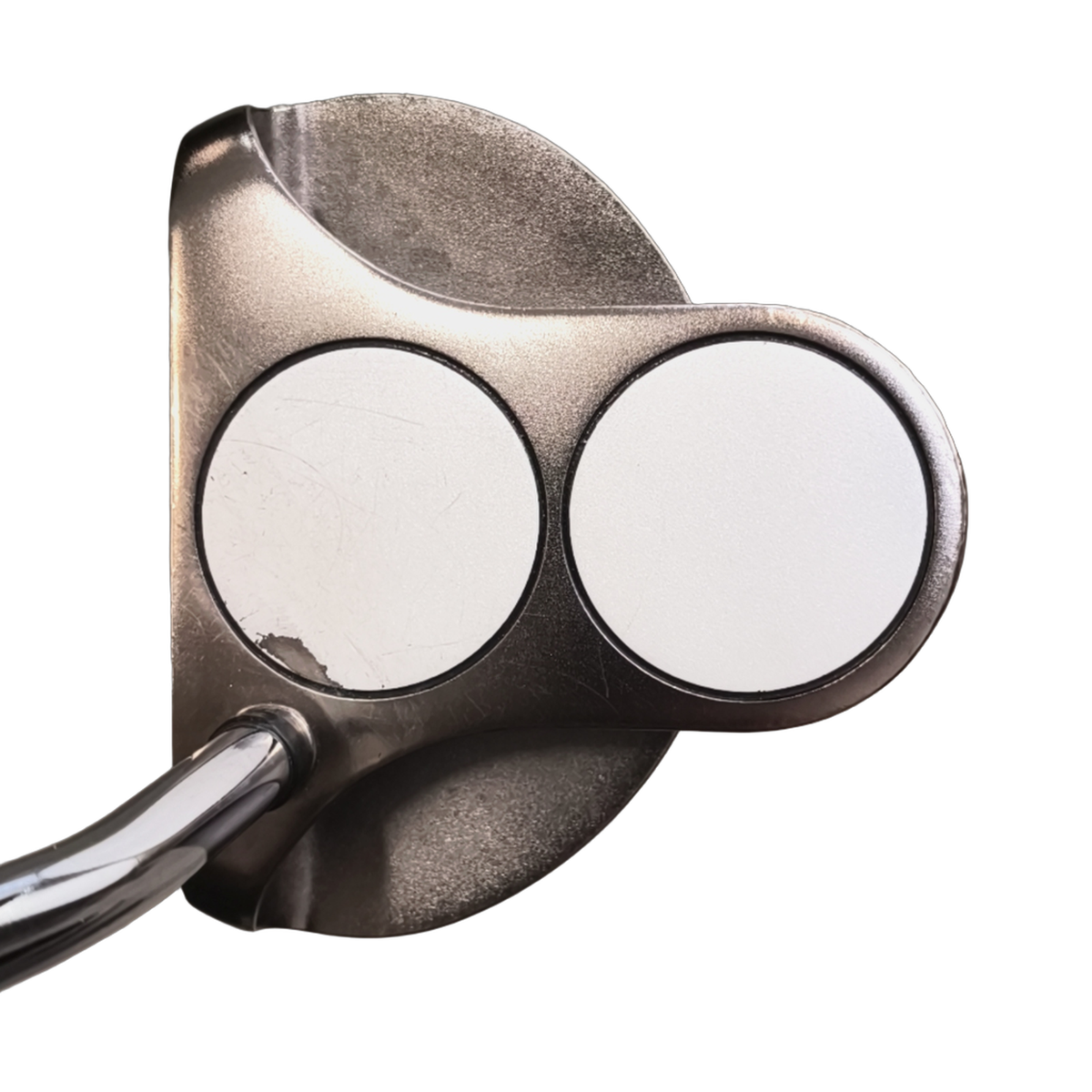Odyssey White Ice 2-ball Putter / 35" [model:birefnet-general] [bg:handrolled]