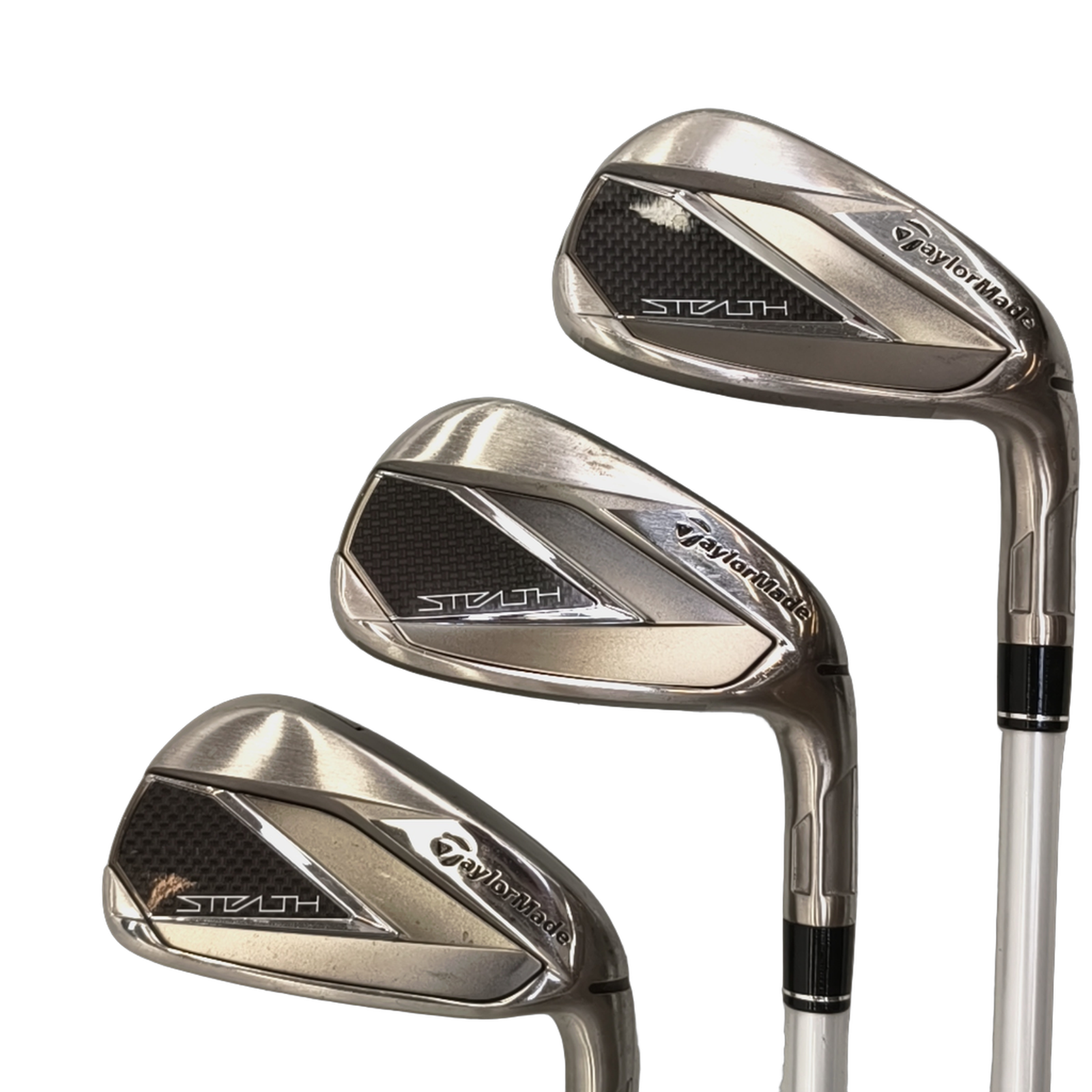 TaylorMade Stealth Jernsæt / 7-PW+AW+SW+LW / Flex Ladies / Grafit [model:birefnet-general] [bg:handrolled]