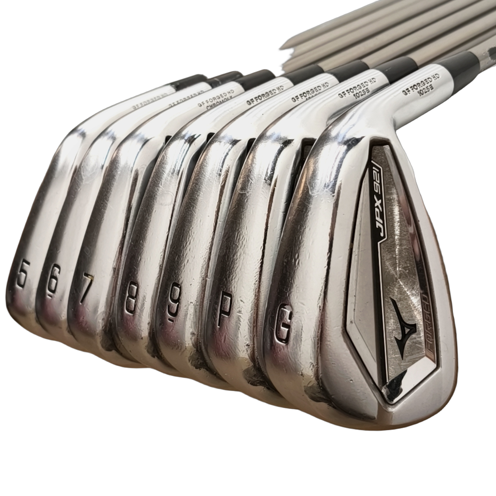 Mizuno JPX 921 Forged Jernsæt / 5-PW+GW / Flex A-flex / Grafit [model:birefnet-general] [bg:handrolled]