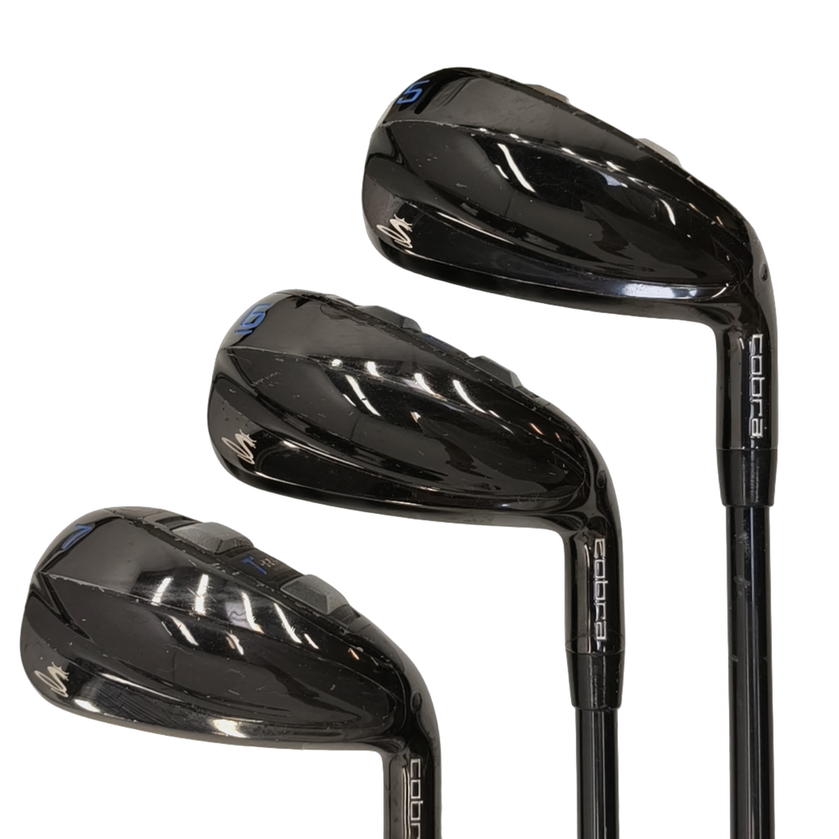 Cobra T-rail Jernsæt / 5-PW+SW / Flex A-flex / Grafit [model:birefnet-general] [bg:handrolled]