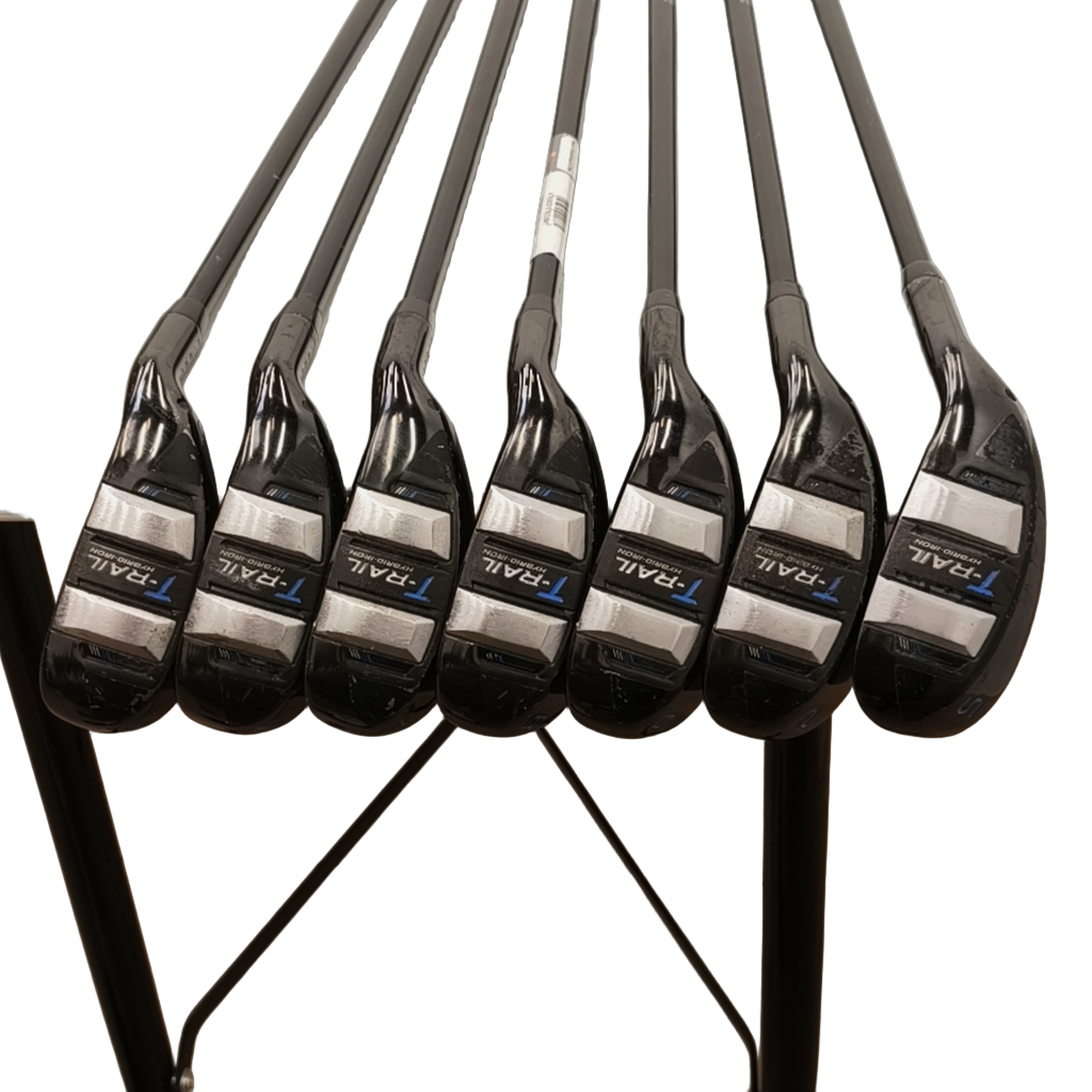 Cobra T-rail Jernsæt / 5-PW+SW / Flex A-flex / Grafit [model:birefnet-general] [bg:handrolled]