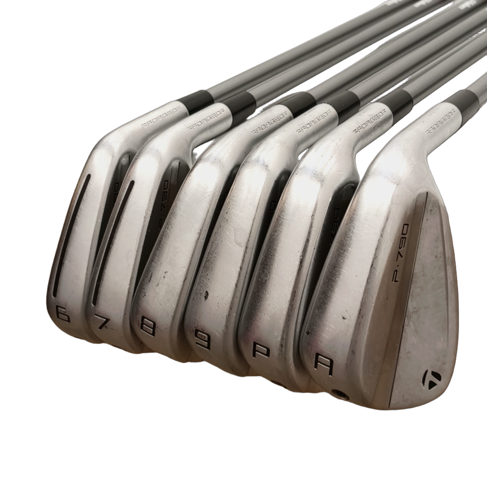 TaylorMade P790 2021 Jernsæt / 6-PW+AW  / Flex A-flex / Grafit [model:birefnet-general] [bg:handrolled]
