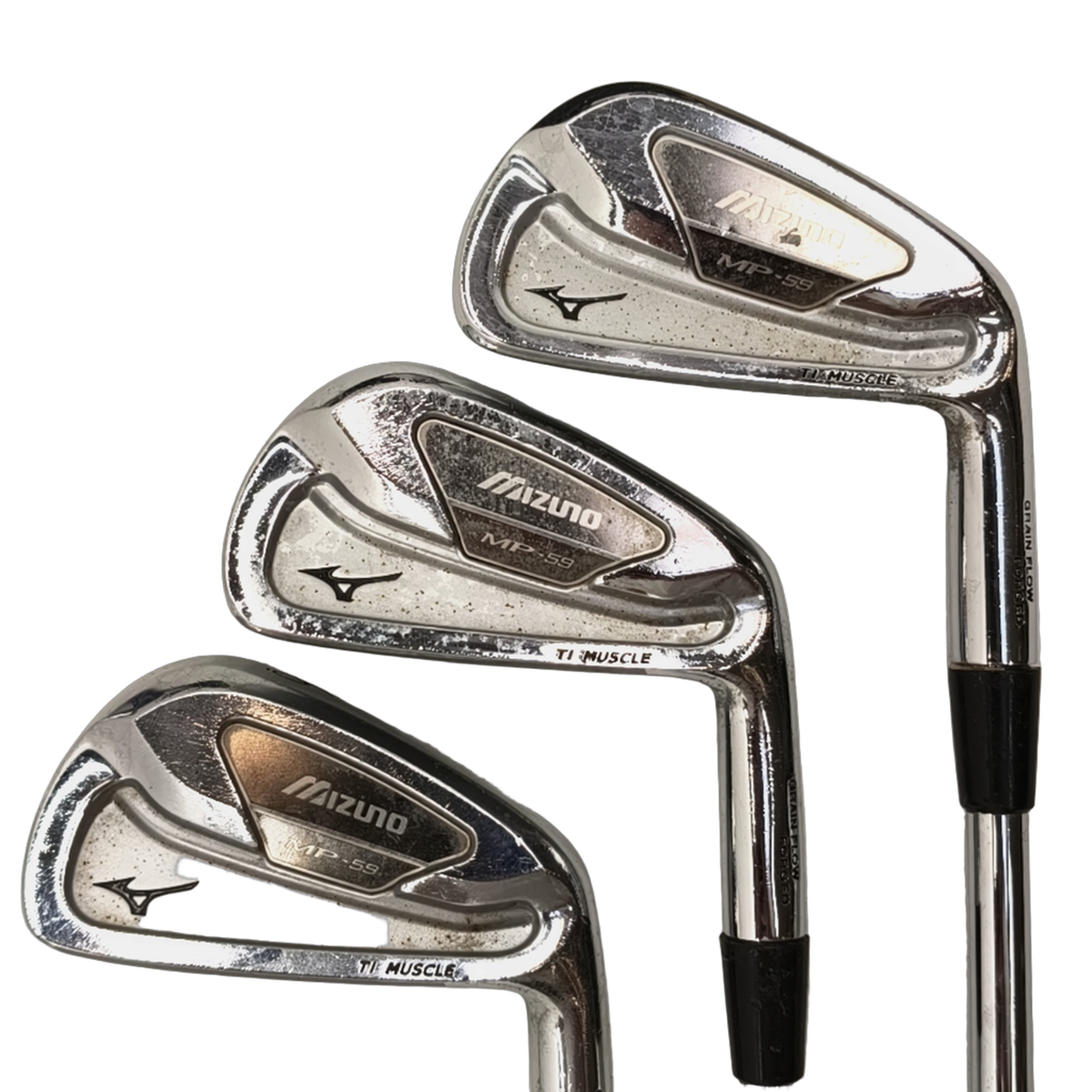 Mizuno MP-59 Jernsæt / 4-PW / Flex Regular / Stål [model:birefnet-general] [bg:handrolled]