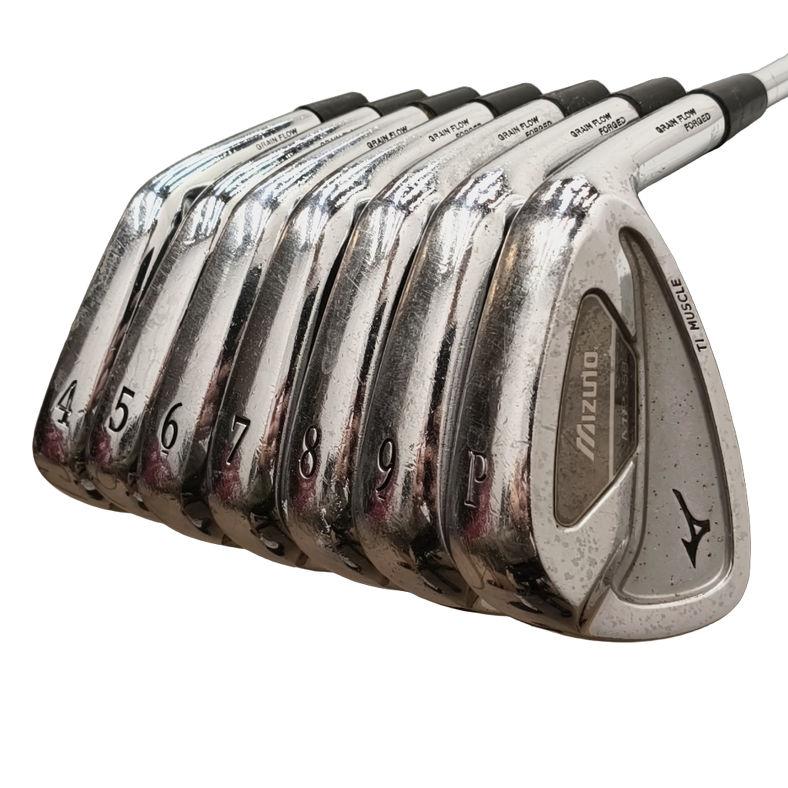 Mizuno MP-59 Jernsæt / 4-PW / Flex Regular / Stål [model:birefnet-general] [bg:handrolled]