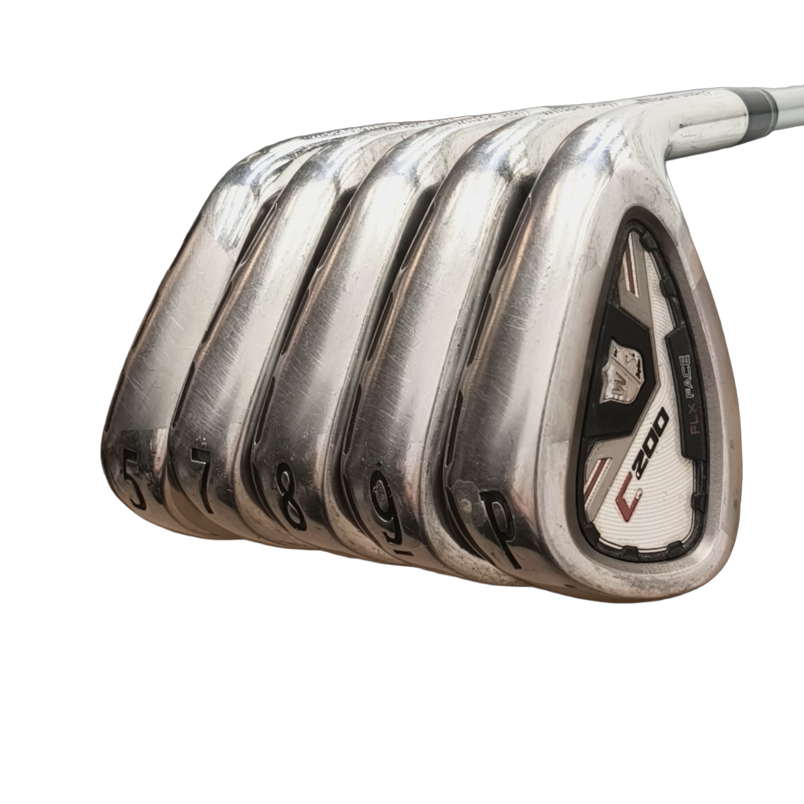 Wilson C200 Jernsæt / 5+7-PW / Flex Regular / Grafit [model:birefnet-general] [bg:handrolled]