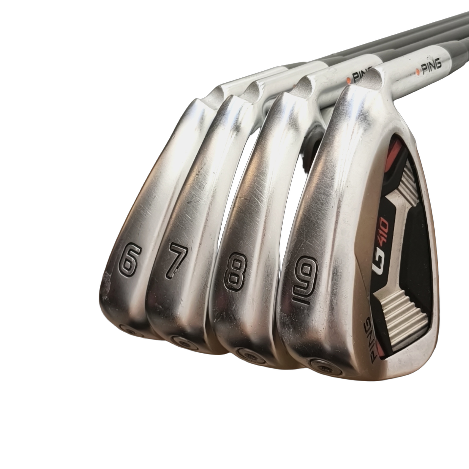 PING G410 Jernsæt / 6-9i / Flex A-flex / Grafit [model:birefnet-general] [bg:handrolled]