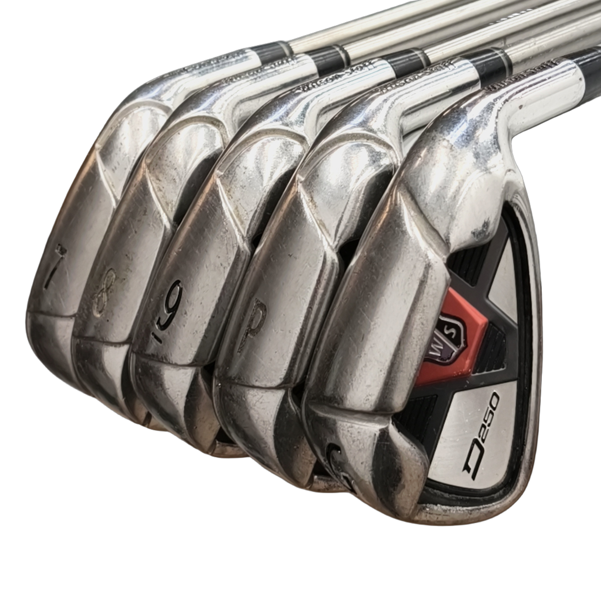 Wilson D200 Jernsæt / 7-PW+GW / Flex A-flex / Grafit [model:birefnet-general] [bg:handrolled]