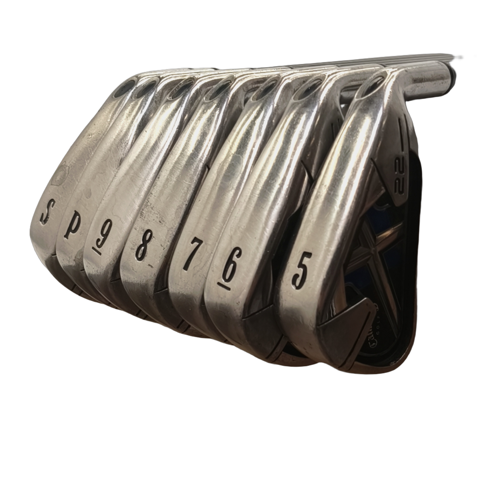 Callaway X-22 Iron Set / 5-PW+SW / Flex A-flex / Graphite [model:birefnet-general] [bg:handrolled]