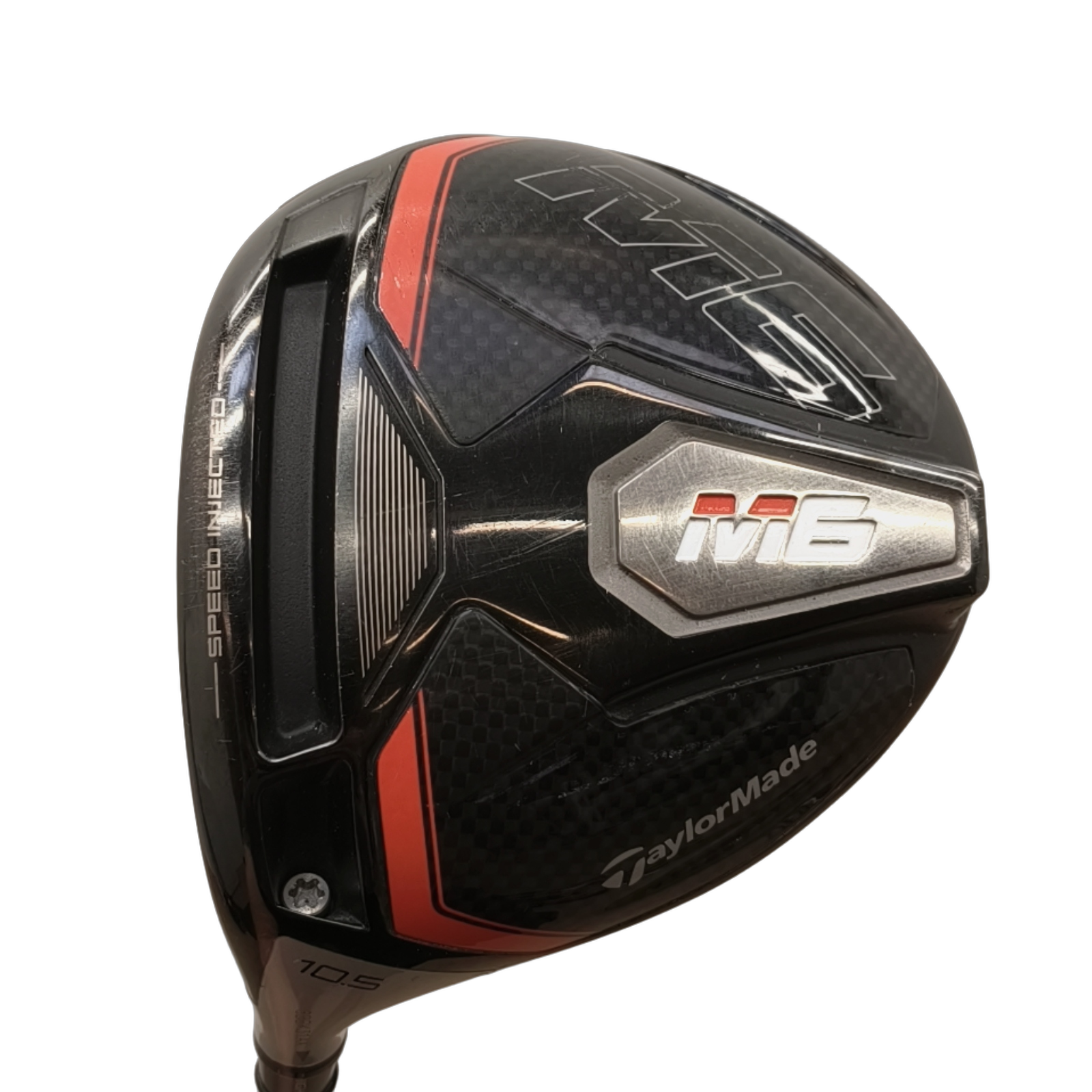 Left TaylorMade M6 Driver / Flex Regular / Loft 10.5 [model:birefnet-general] [bg:handrolled]