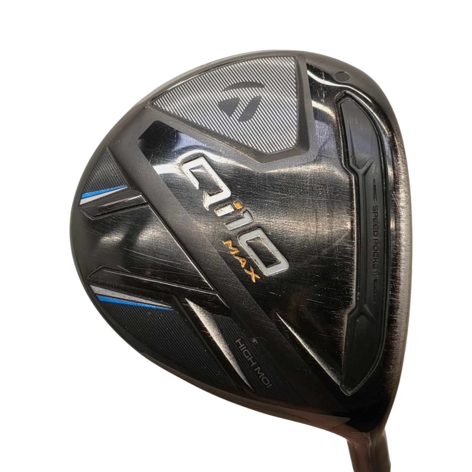 TaylorMade Qi10 MAX Fairway Wood / Flex Regular / #3/16 [model:birefnet-general] [bg:handrolled]