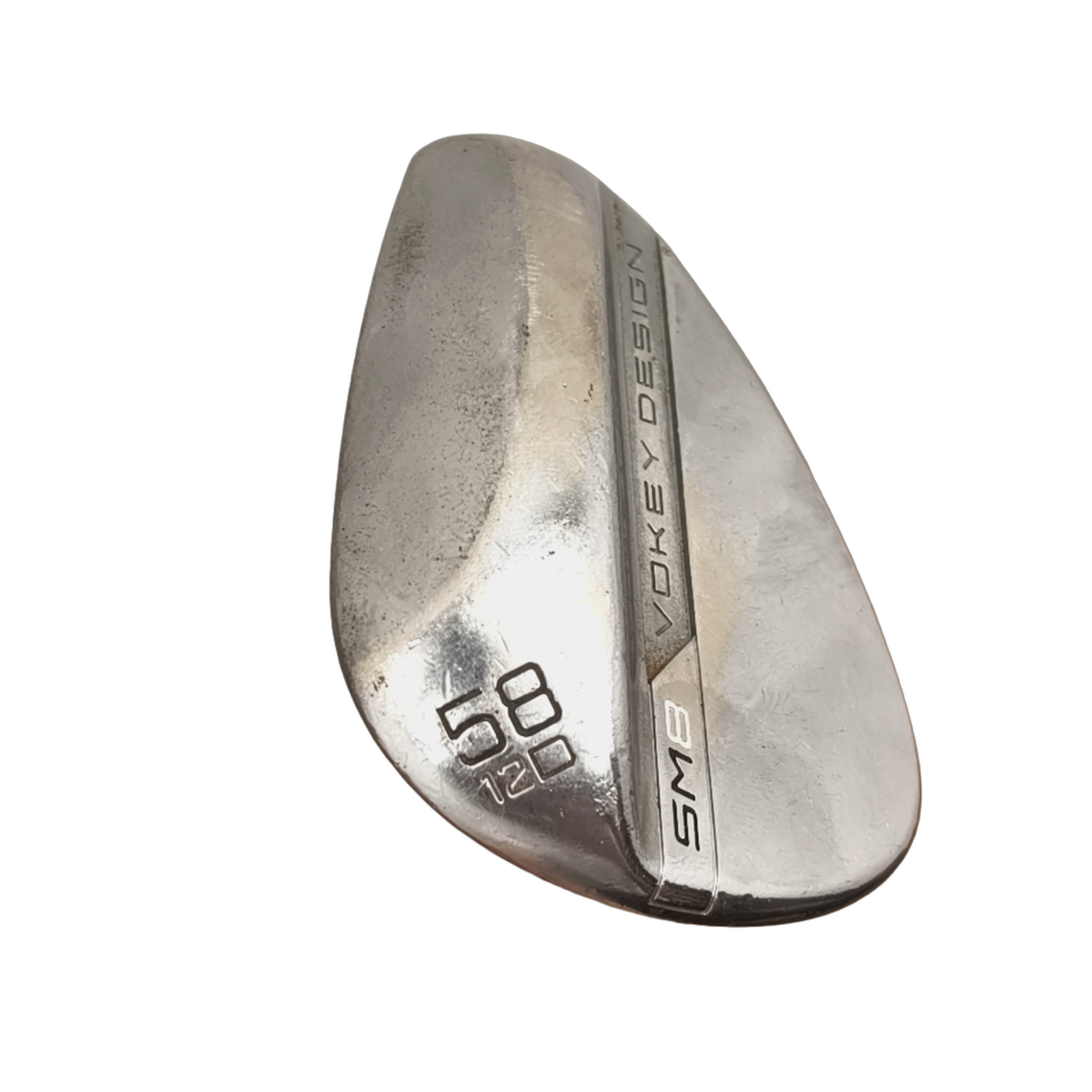 Titleist SM8 Brushed Steel Wedge / Flex Wedge / 58/12 [model:birefnet-general] [bg:handrolled]