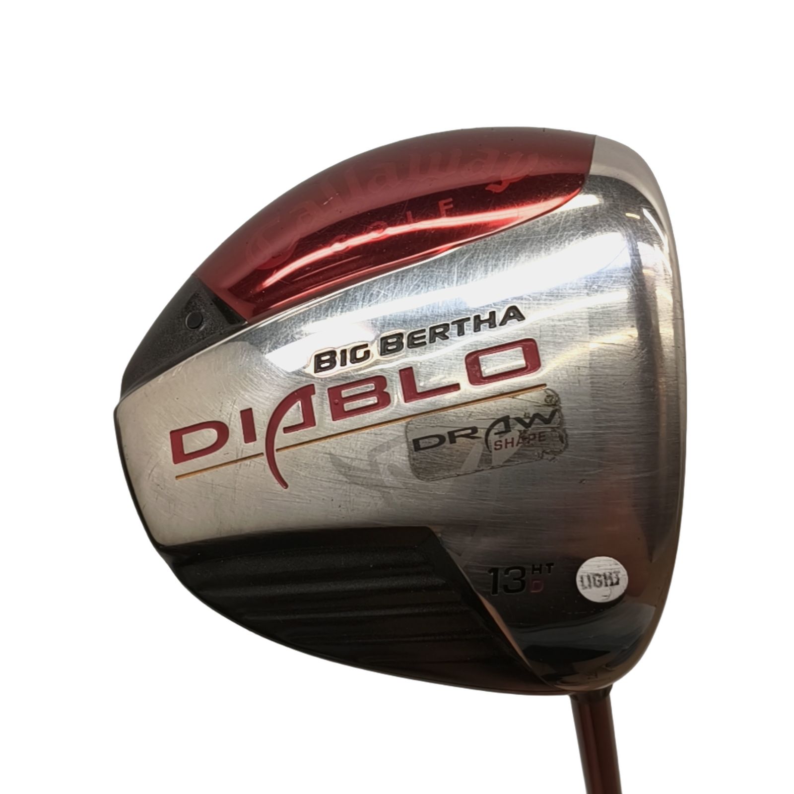 Callaway Big Bertha Diablo Draw Driver / Flex A-flex / Loft 13 [model:birefnet-general] [bg:handrolled]