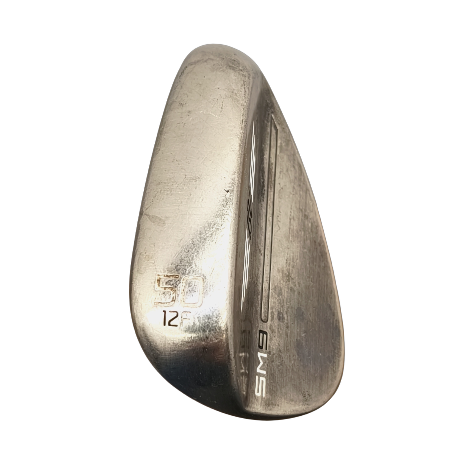 Titleist SM9 Brushed Steel  Wedge / Flex Wedge / 50/12 [model:birefnet-general] [bg:handrolled]
