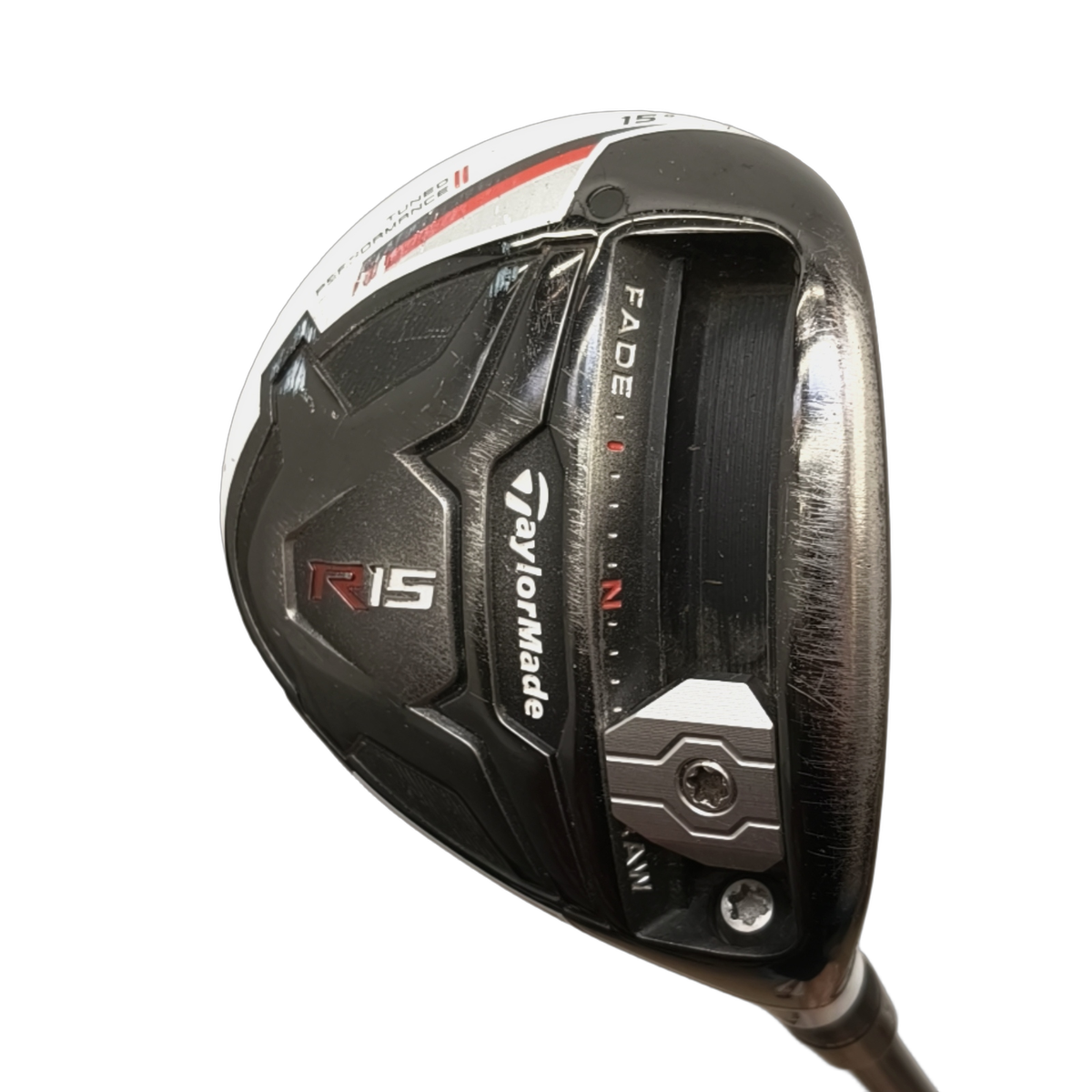 TaylorMade R15 Fairway Wood / Flex Stiff / #3/15 [model:birefnet-general] [bg:handrolled]