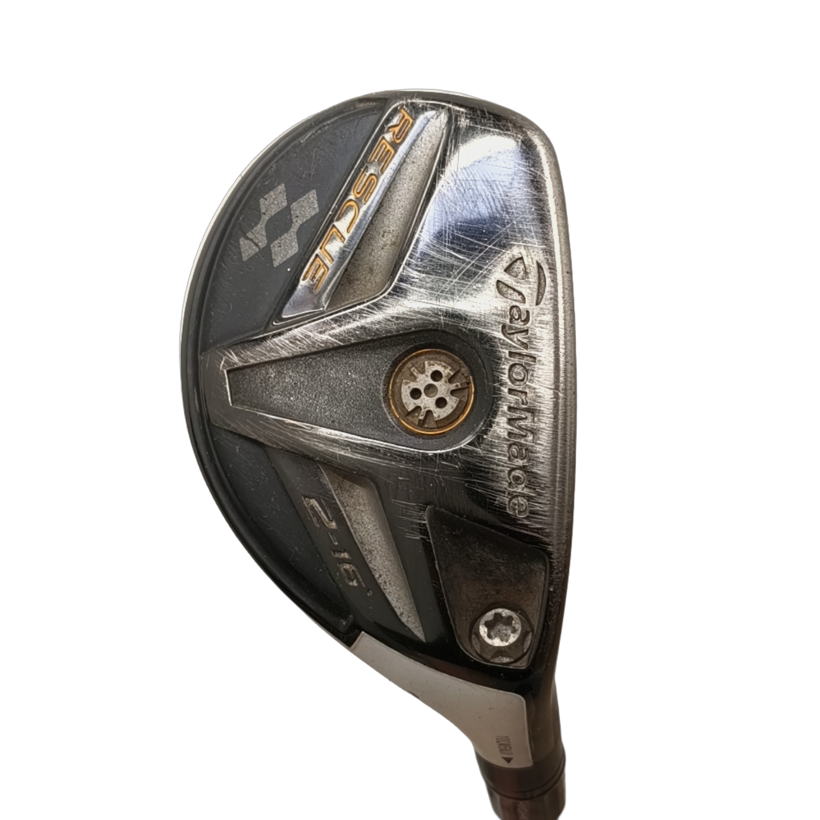 TaylorMade Rescue Hybrid / Flex Regular / #2/16 [model:birefnet-general] [bg:handrolled]