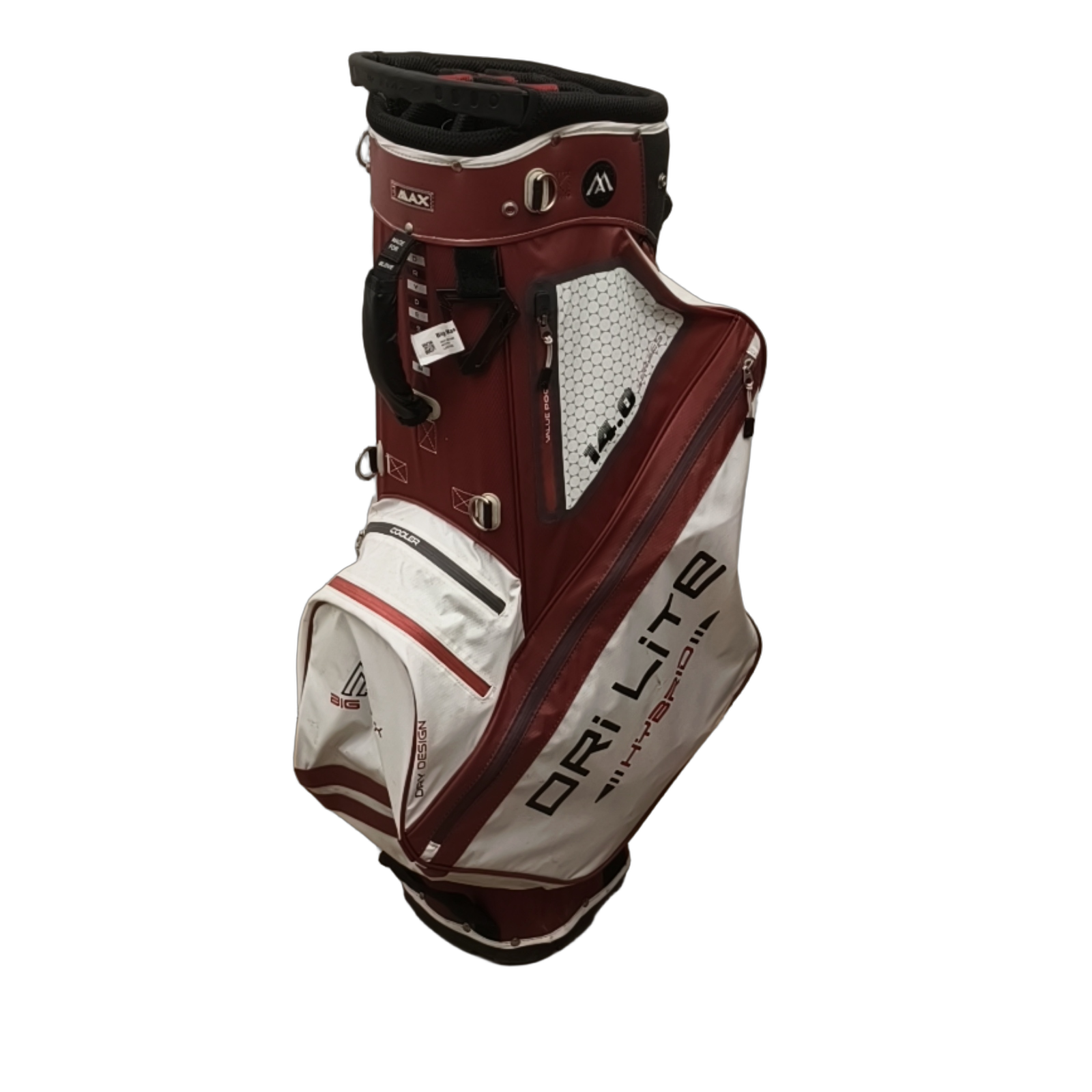Big Max Dri Lite Hybrid Golf Bag / 14-Rum / Hvid [model:birefnet-general] [bg:handrolled]