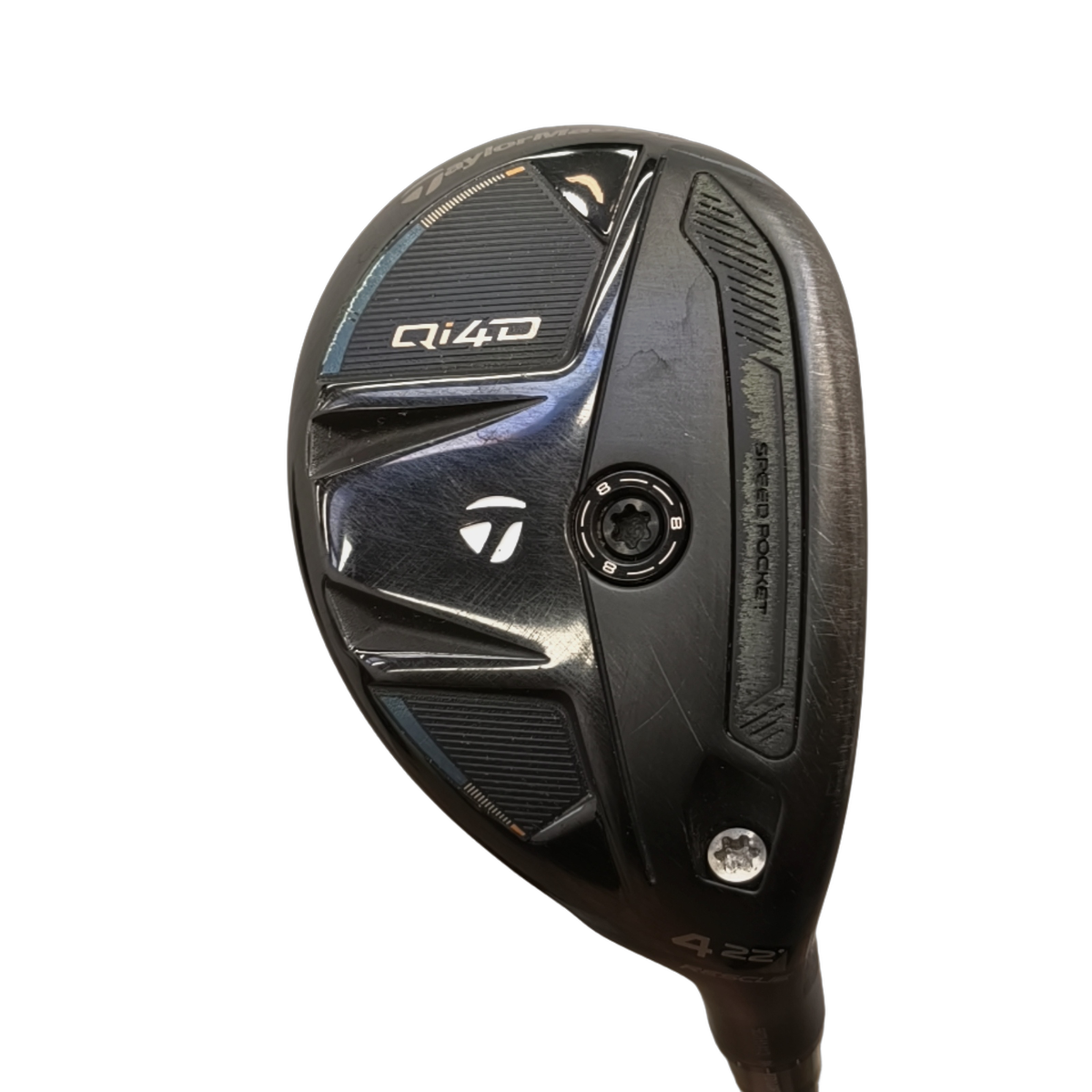 TaylorMade Qi4D Hybrid / Flex Stiff / #4/22 [model:birefnet-general] [bg:handrolled]