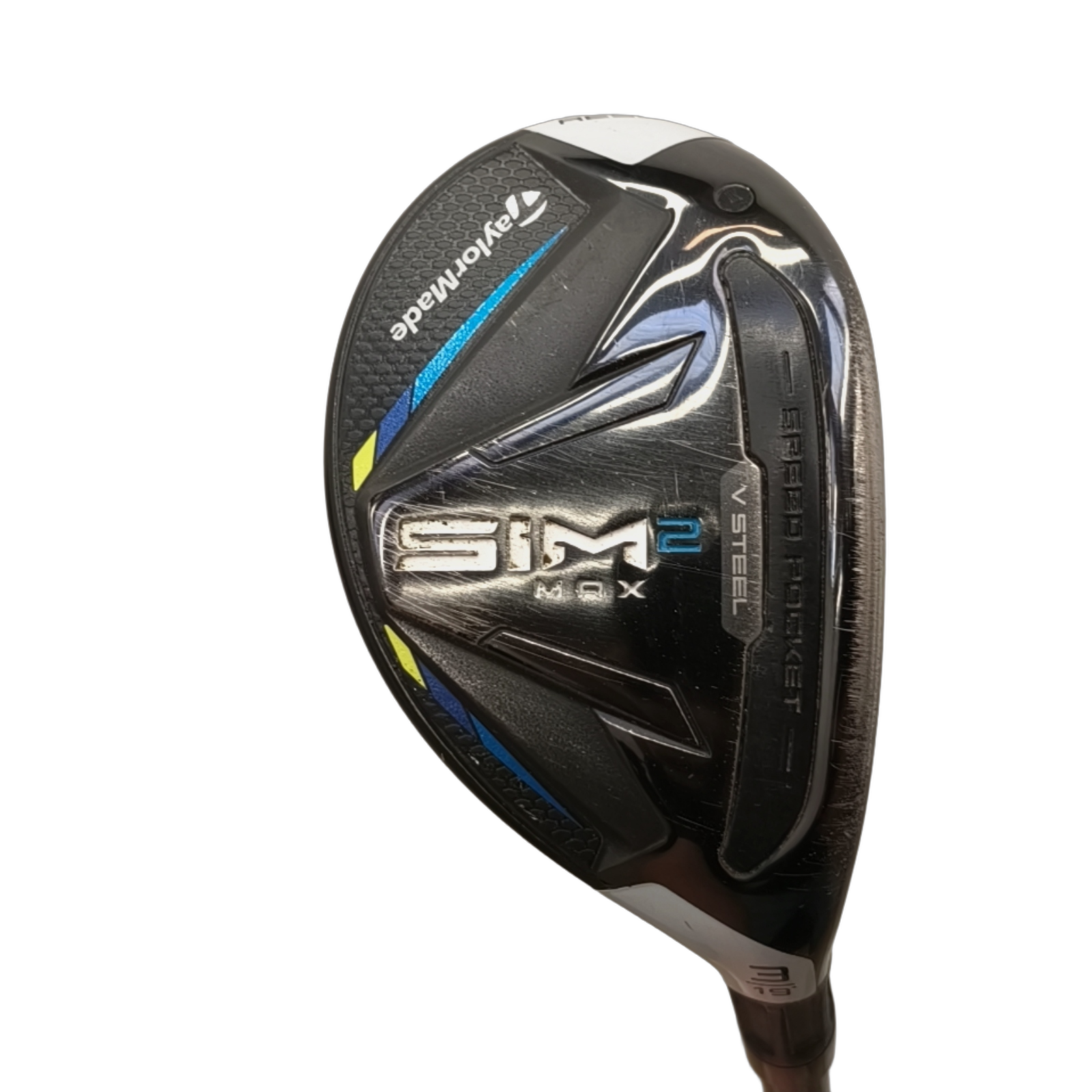 TaylorMade SIM2 Max Hybrid / Flex Stiff / #3/19 [model:birefnet-general] [bg:handrolled]