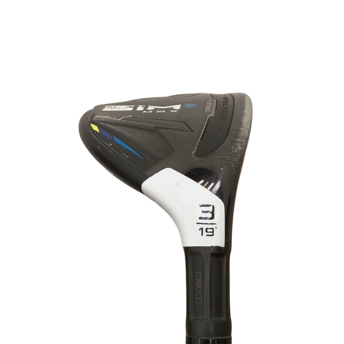 TaylorMade SIM2 Max Hybrid / Flex Stiff / #3/19 [model:birefnet-general] [bg:handrolled]