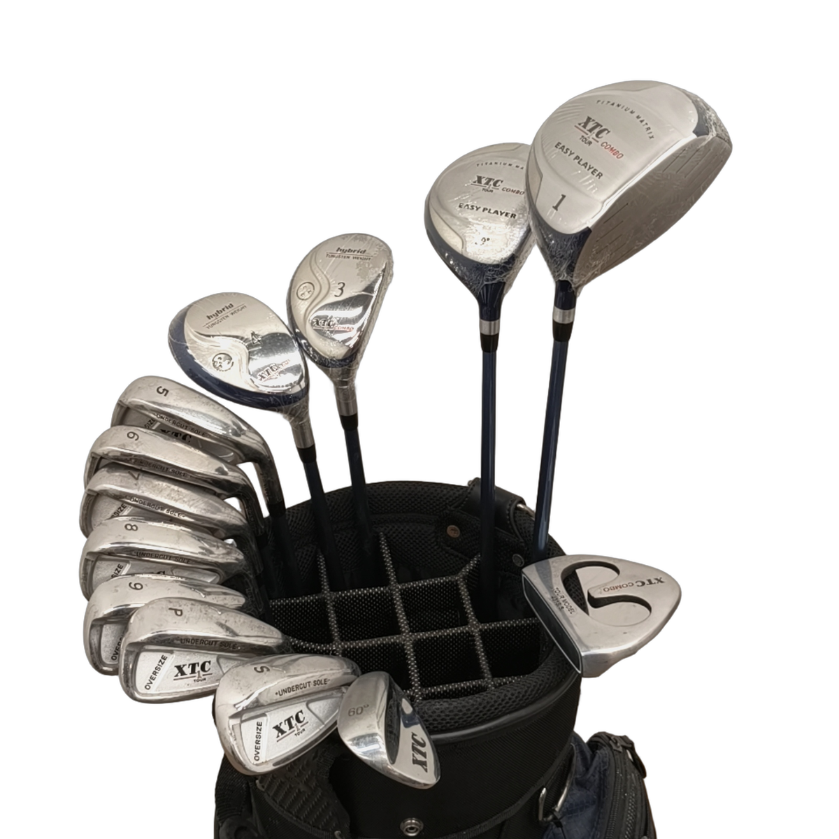 XTC 1-Tour Komplet Sæt Med Bag / 5-PW+SW+LW / Flex Ladies / Grafit [model:birefnet-general] [bg:handrolled]