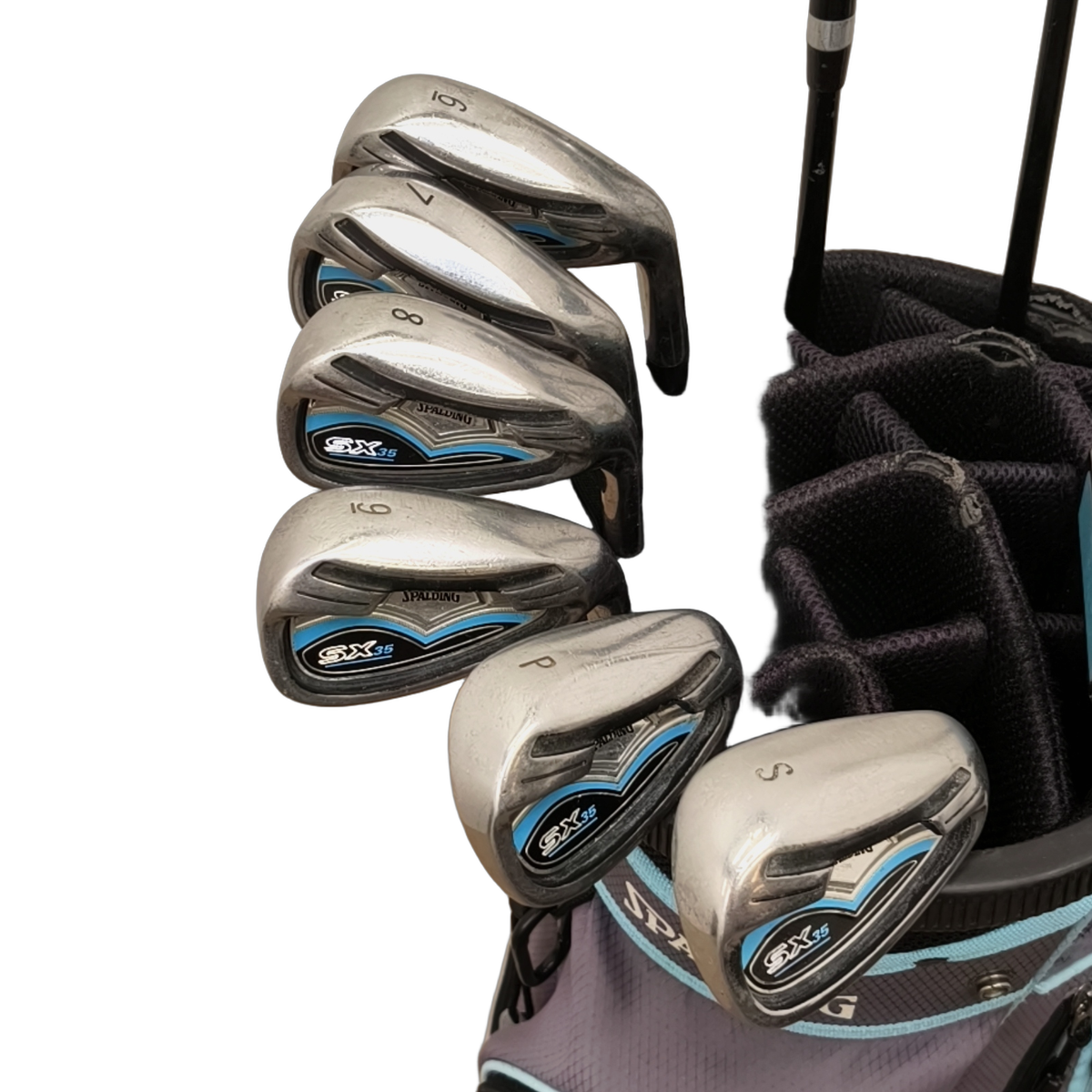 Spalding SX35 Komplet Sæt Med Bag / 6-PW+SW / Flex Ladies / Grafit [model:birefnet-general] [bg:handrolled]