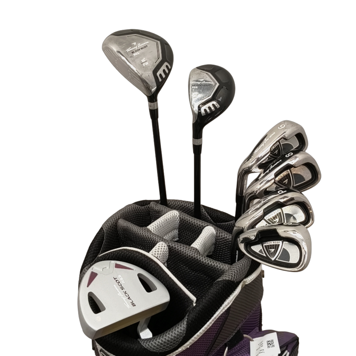 Venstre Tommy Armour Black Scot RS2 Komplet Sæt Med Bag / 6i+8i+PW+SW / Flex Ladies / Grafit [model:birefnet-general] [bg:handrolled]