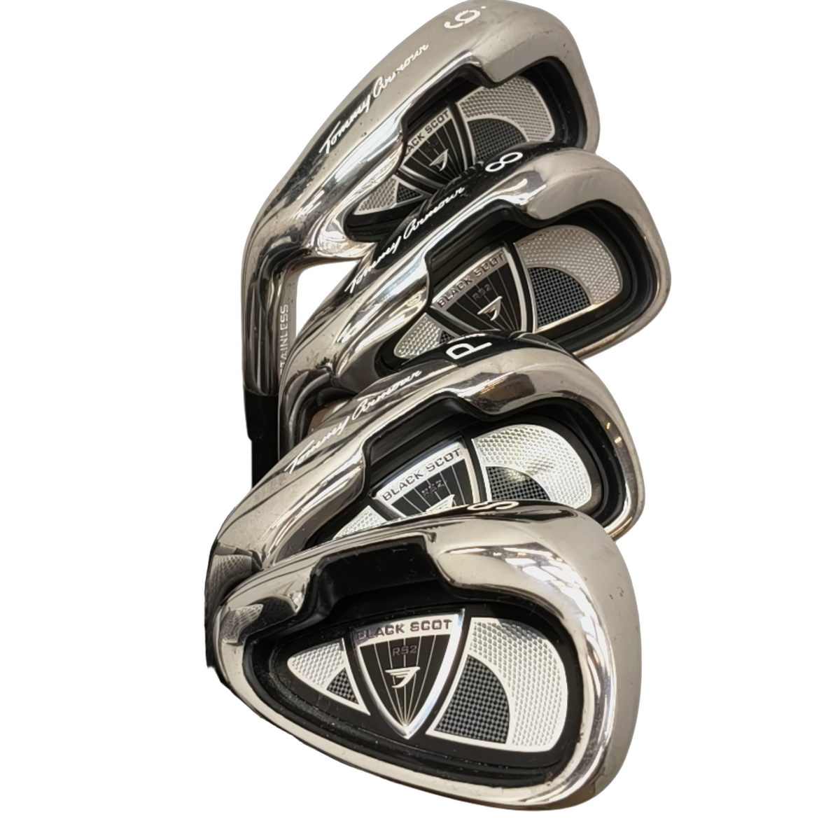 Venstre Tommy Armour Black Scot RS2 Komplet Sæt Med Bag / 6i+8i+PW+SW / Flex Ladies / Grafit [model:birefnet-general] [bg:handrolled]